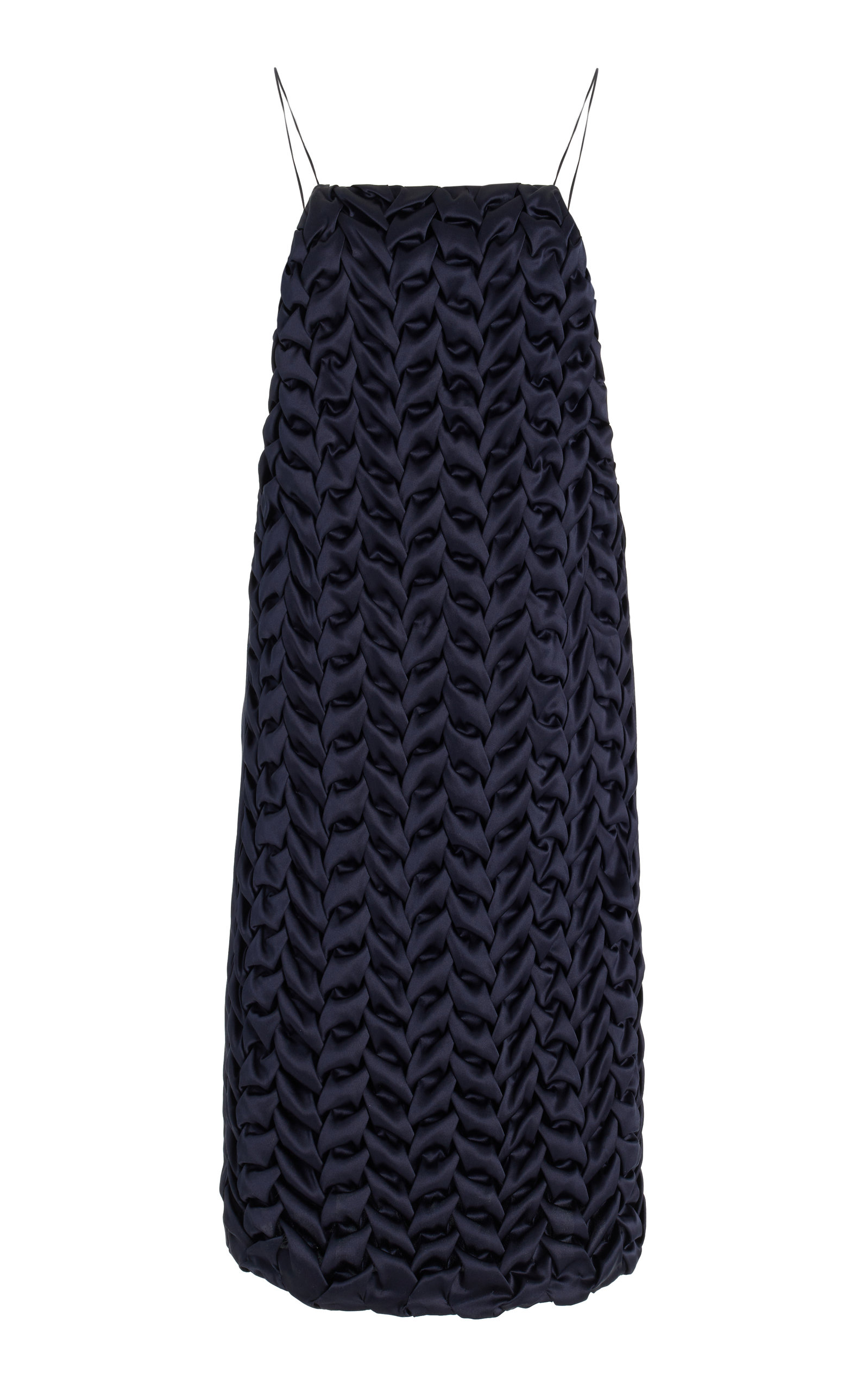 Spikelet Silk Mini Dress