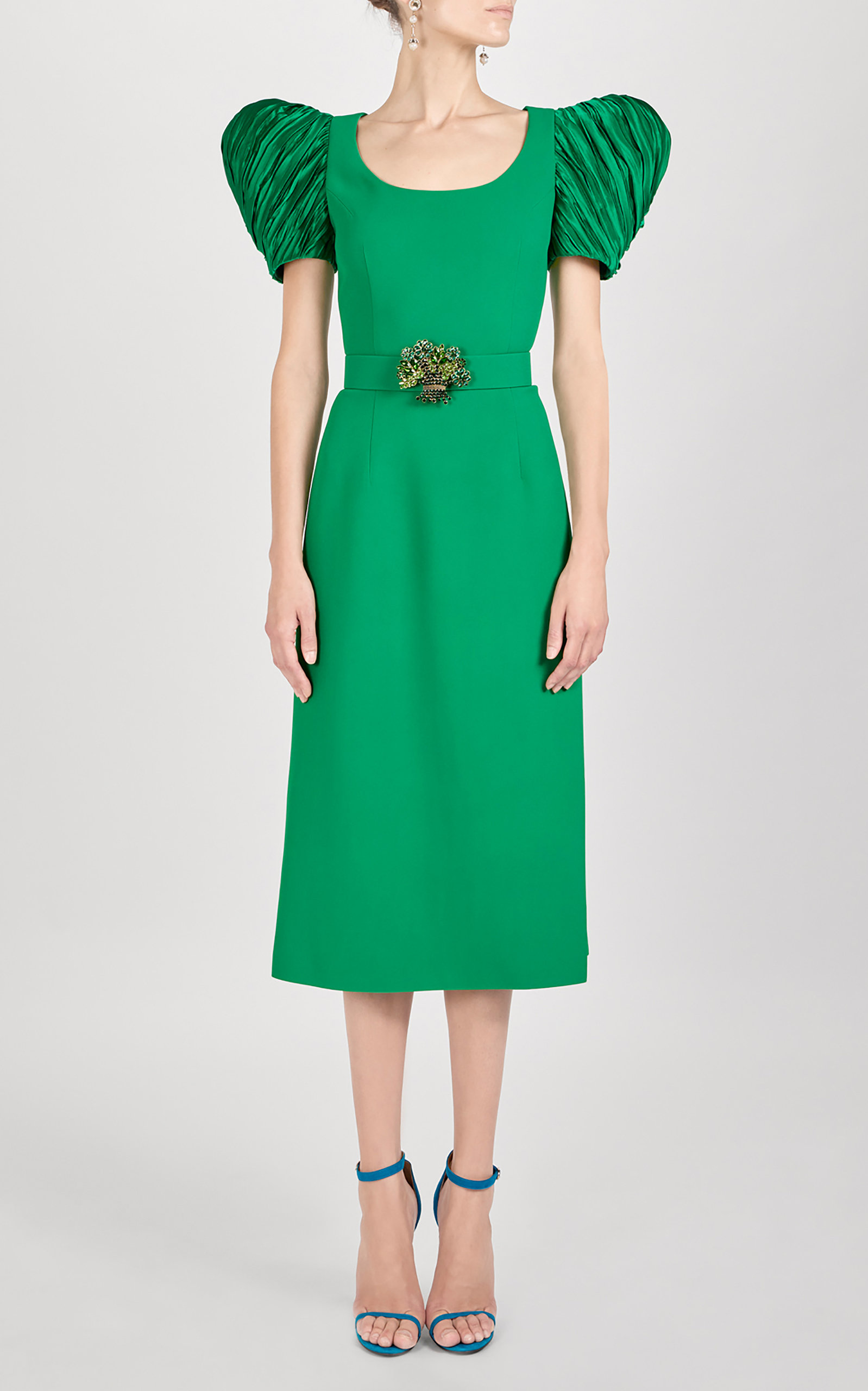 Andrew Gn Women's Puffed Midi Dress | Smart Closet