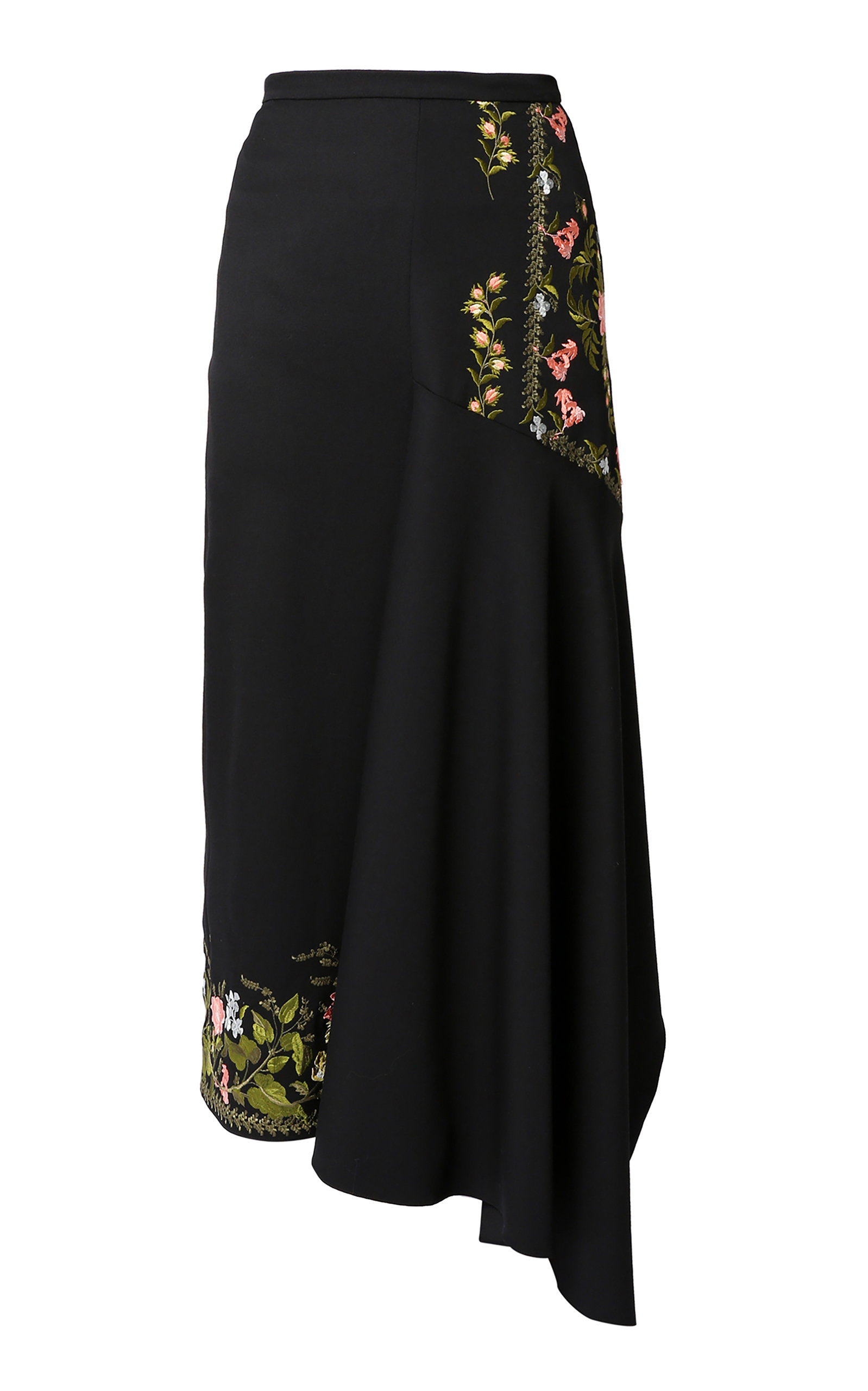 Erdem Women's Ambrosia Wool Midi Skirt