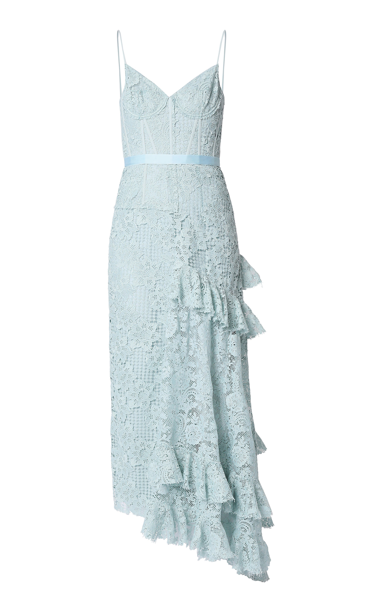 Erdem Women's Melora Collaged Lace Maxi Dress In Blue | ModeSens