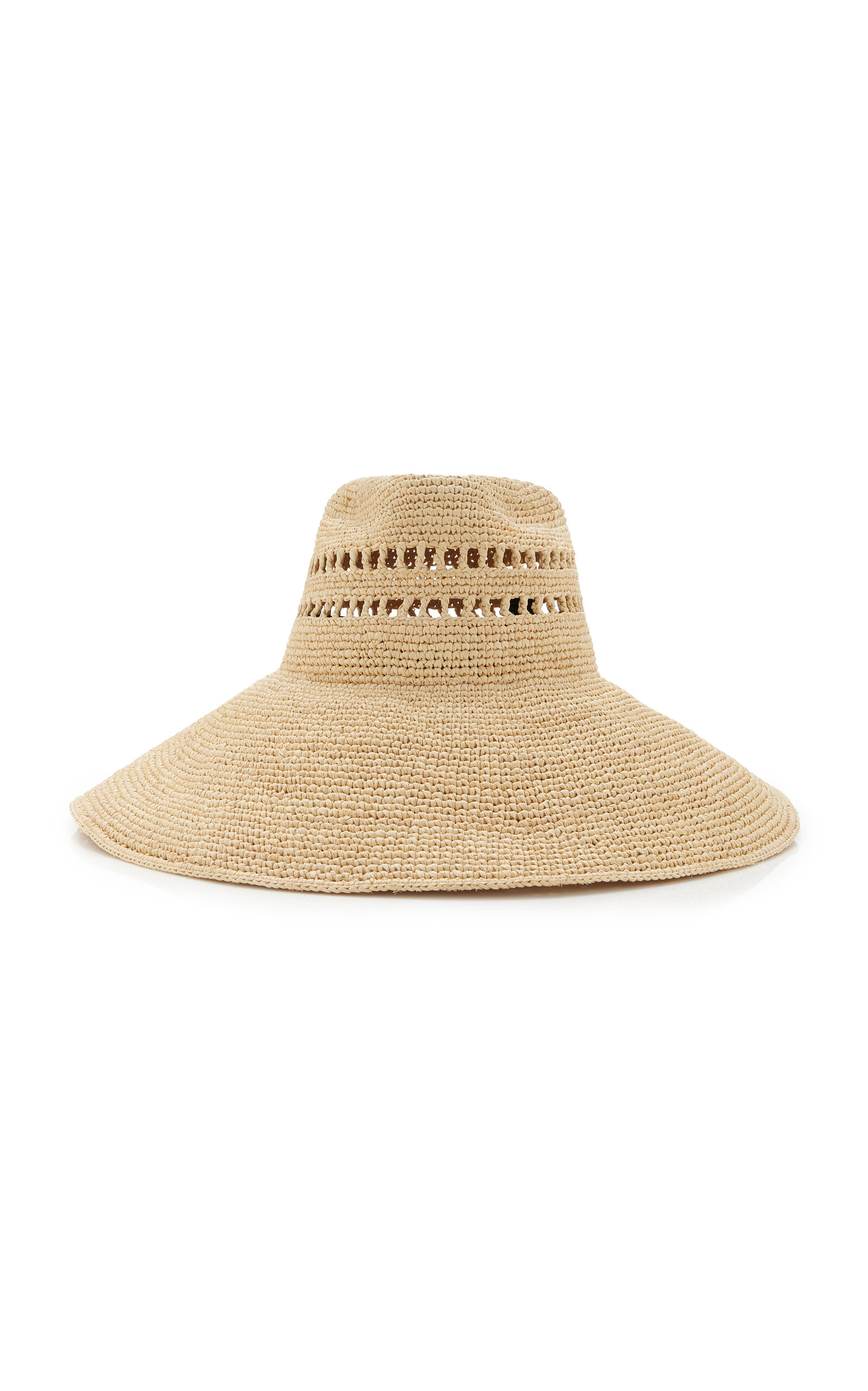 Janessa Leone Harlow Raffia Hat In Brown