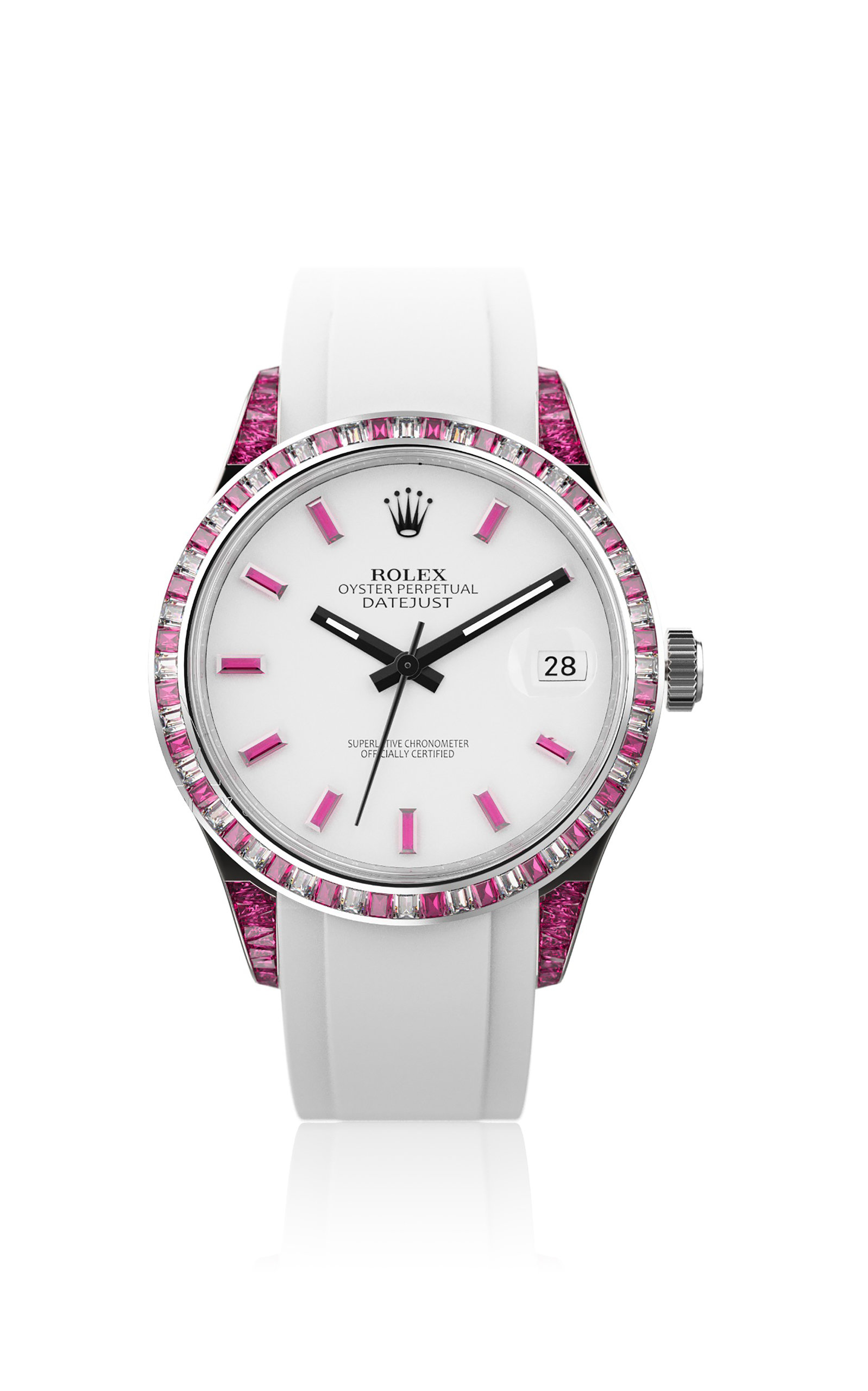 Private Label London Roulette Pink Datejust Watch