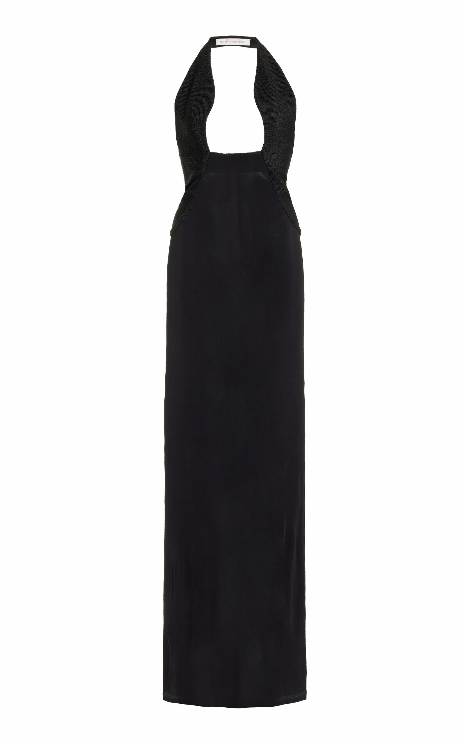 Christopher Esber Slope Ponte Maxi Dress - Black