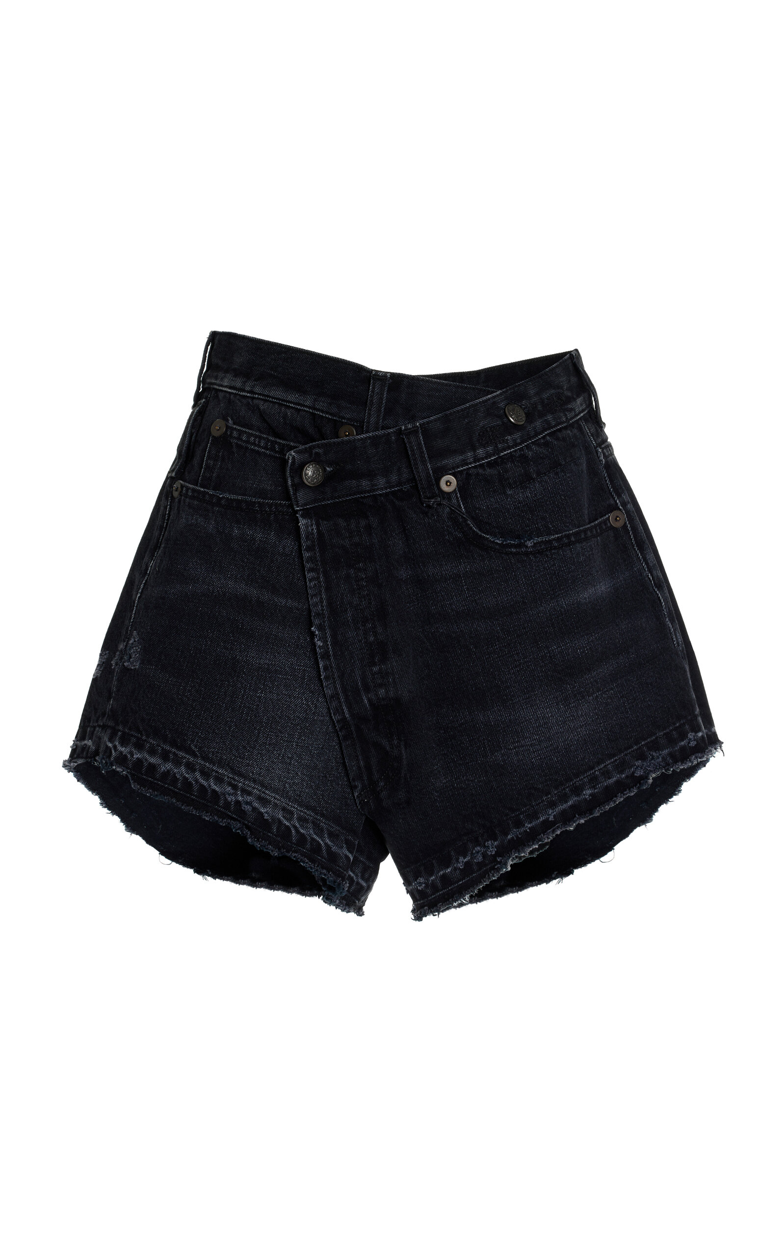 R13 Cross Over Short In Jake Black In Black