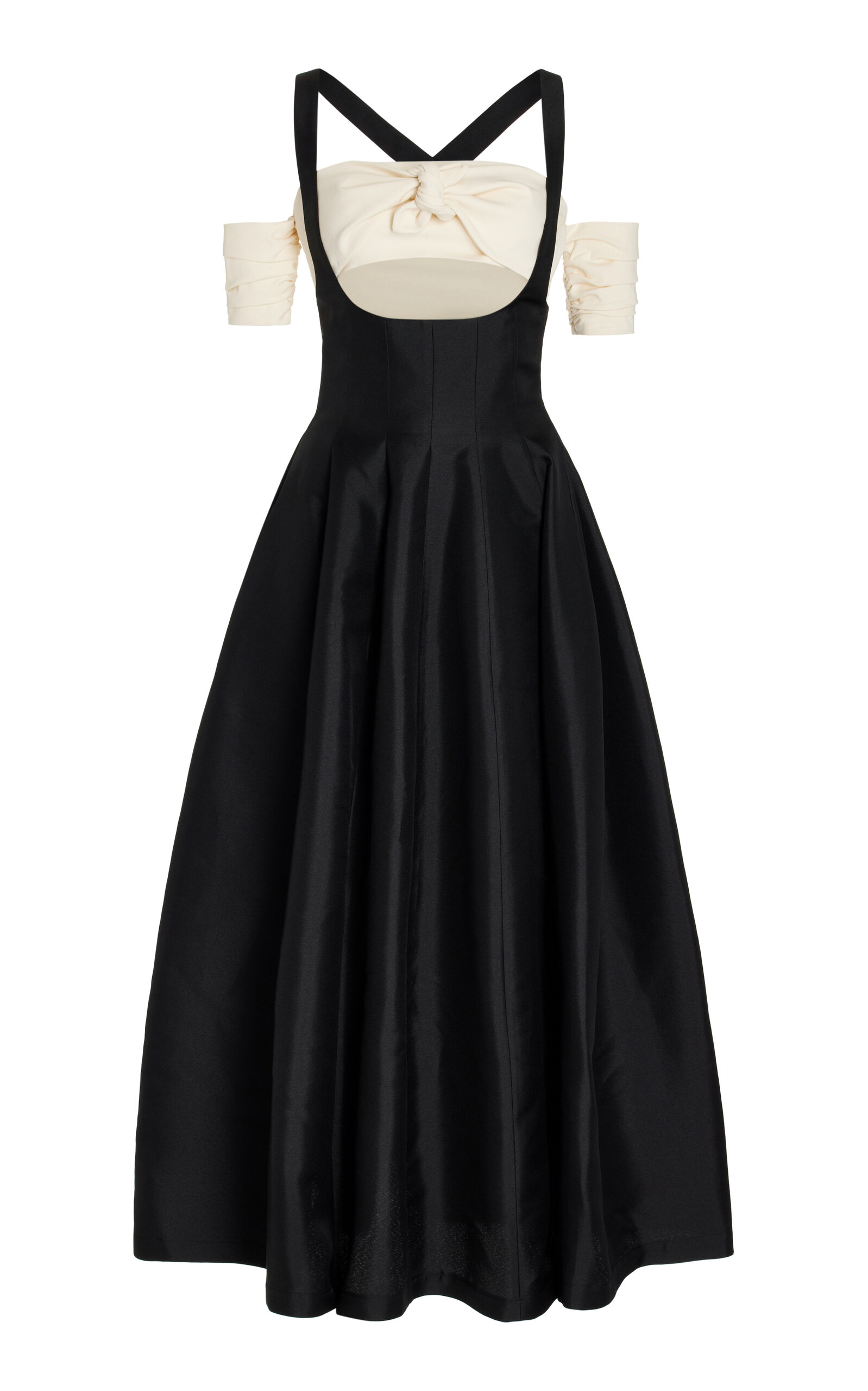 Philosophy Di Lorenzo Serafini Two Piece Dress With Strappy Skirt And Bandeau Top In Black