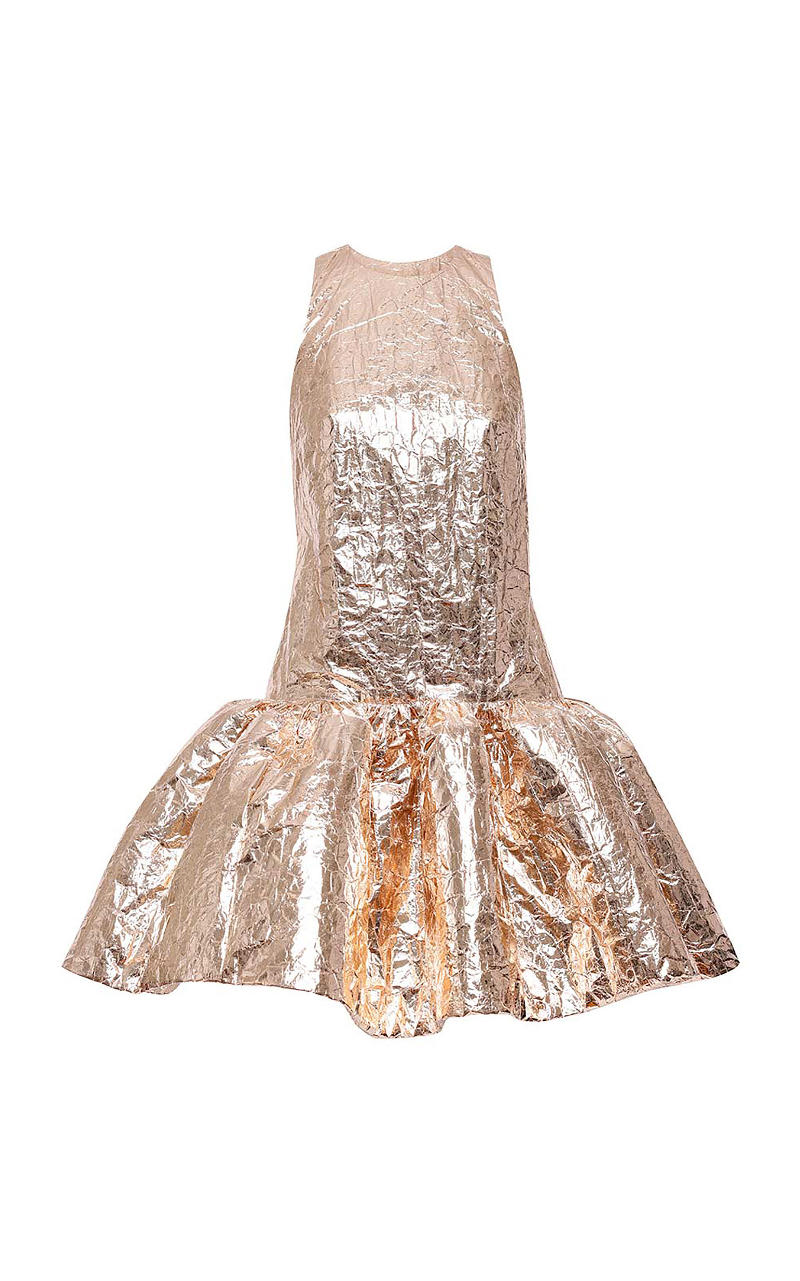 Zimmermann Coaster Foil Mini Dress - Metallic