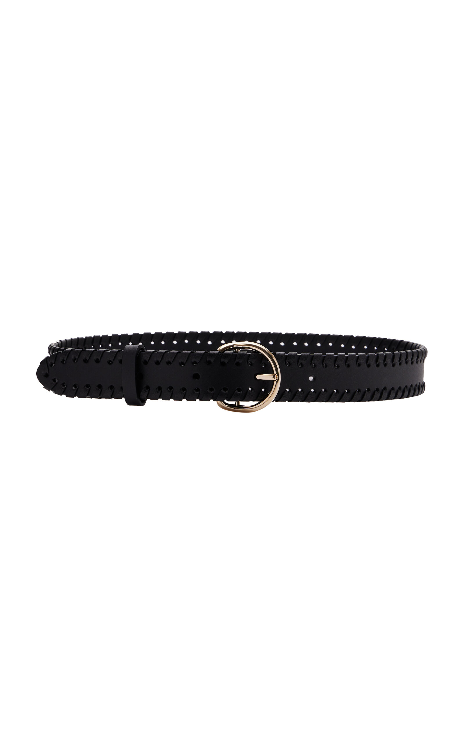Chloé Mony Belt Black Size S 100% Calf-skin Leather, Zamak In Black