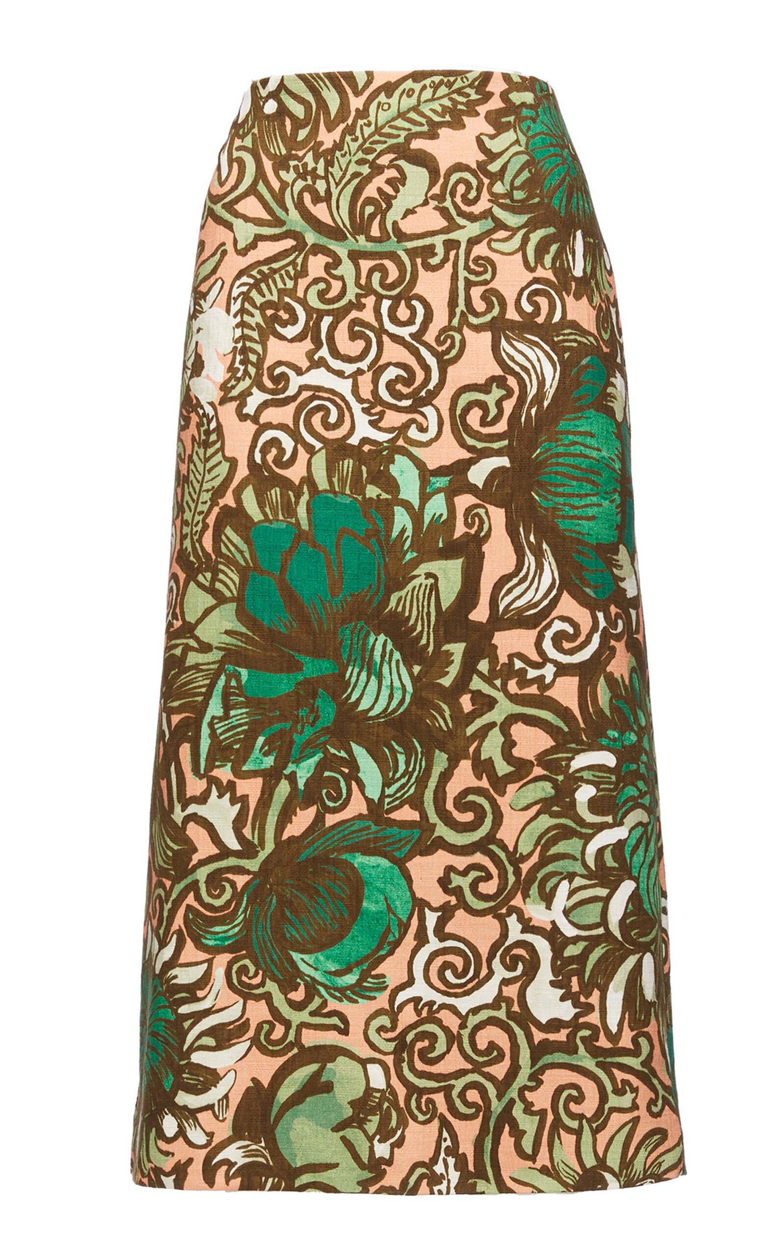 La Doublej Pencil Skirt In Floral