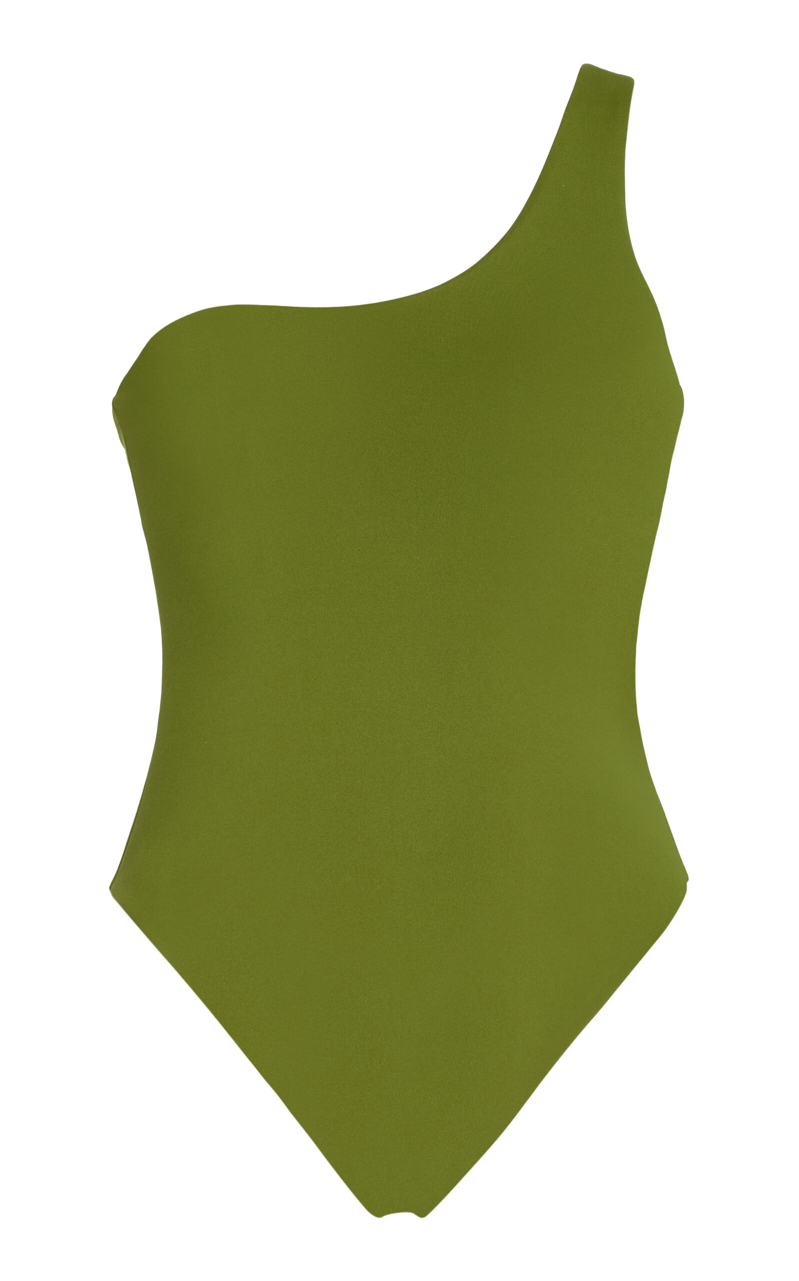 Aexae One-shoulder Swimsuit In Green