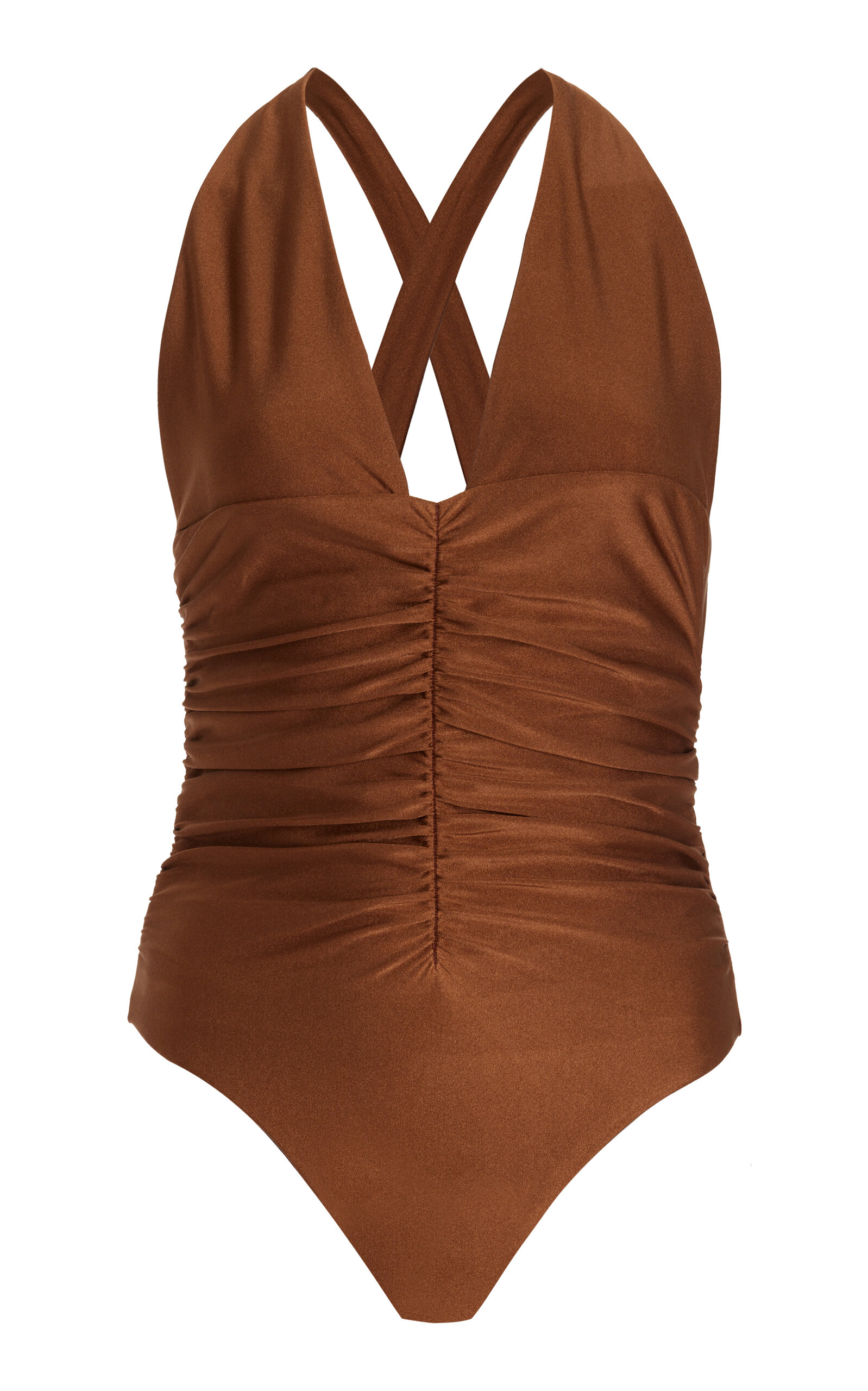Shop Jade Swim Capri One-piece Swimsuit In Brown