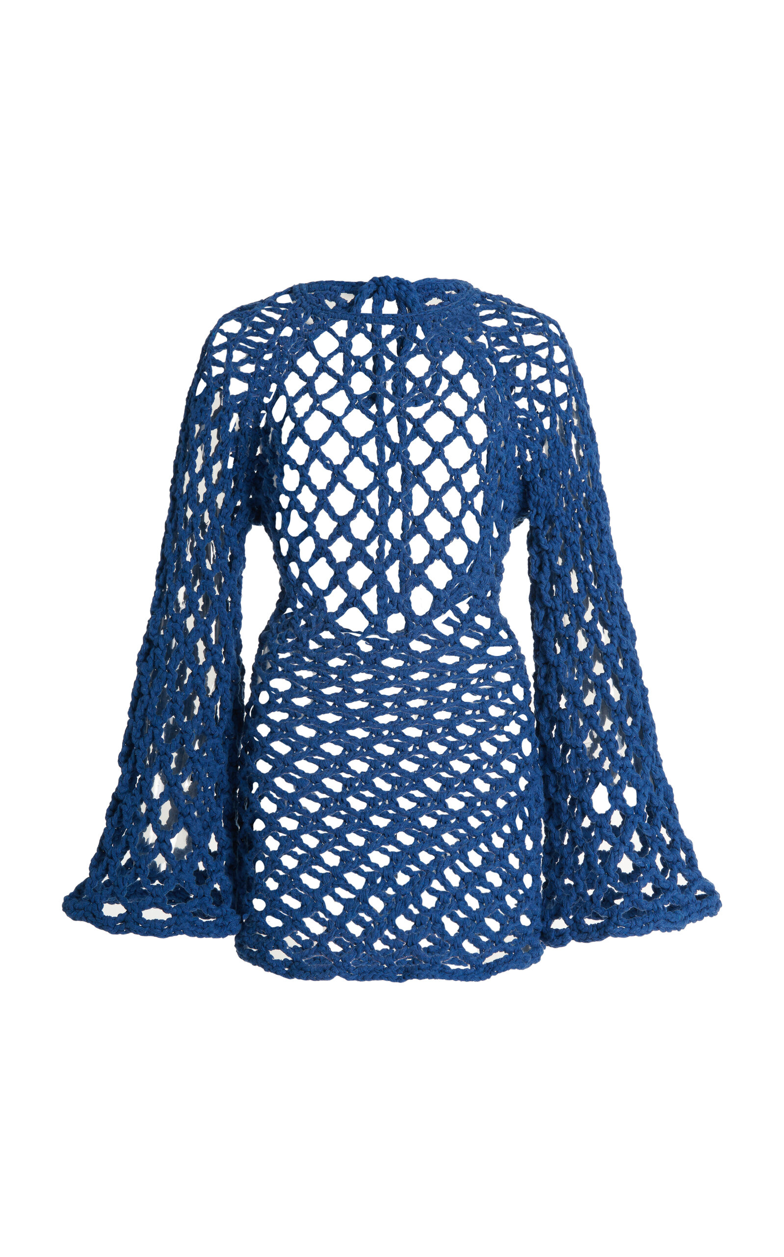 NIA THOMAS EXCLUSIVE HIGH PRIESTESS CROCHET COTTON MINI DRESS