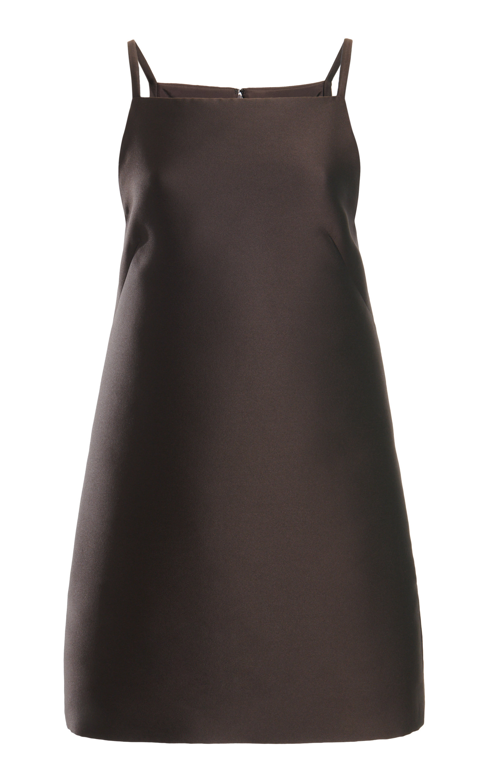 Valentino - Women's Techno Duchesse Mini Dress - Brown - IT 38 - Moda Operandi