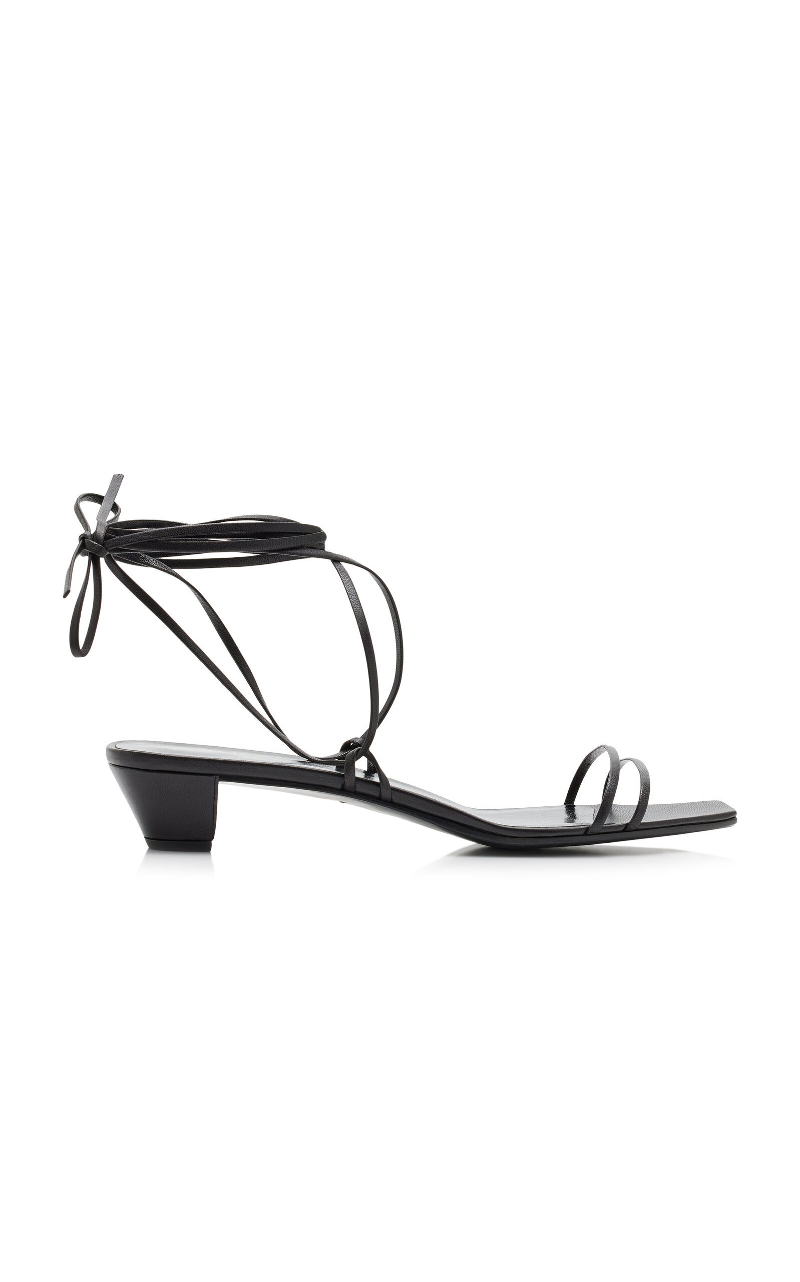 THE ROW LACE-UP LEATHER SANDALS