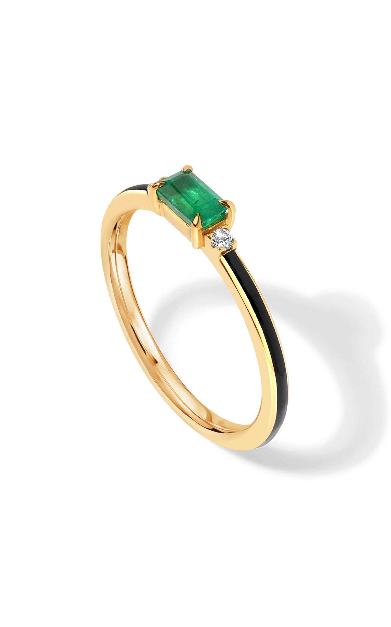 Shop State Property 18k Gold Emerald Parameswara Enchantress Ring In Green