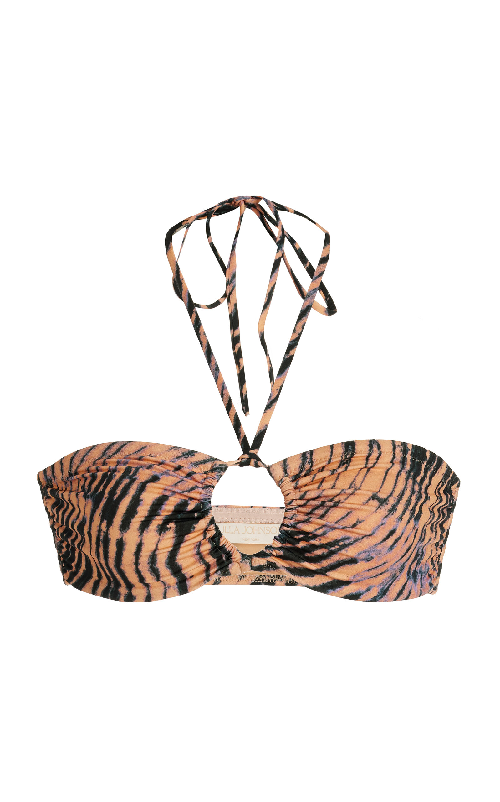 Ulla Johnson Formentera Printed Bikini Top In Multi