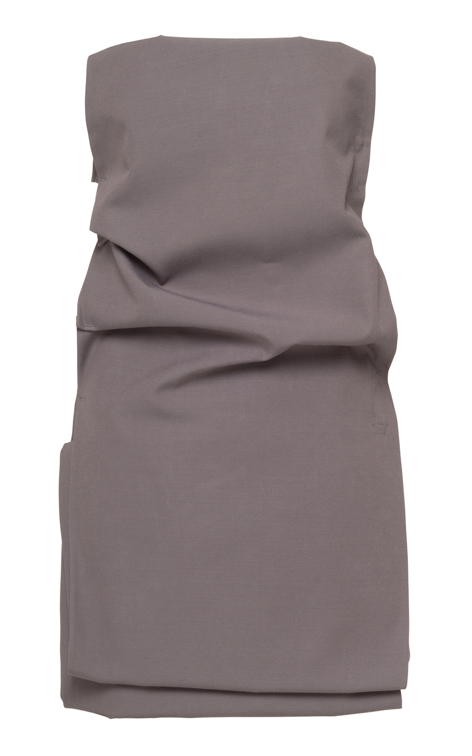 Prada Strapless Gabardine Mini Dress