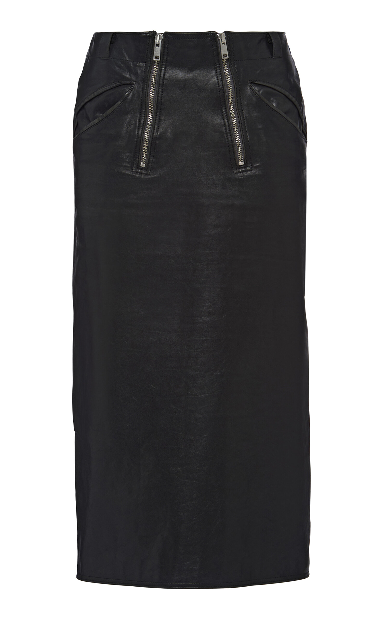 Prada Leather Pencil Skirt