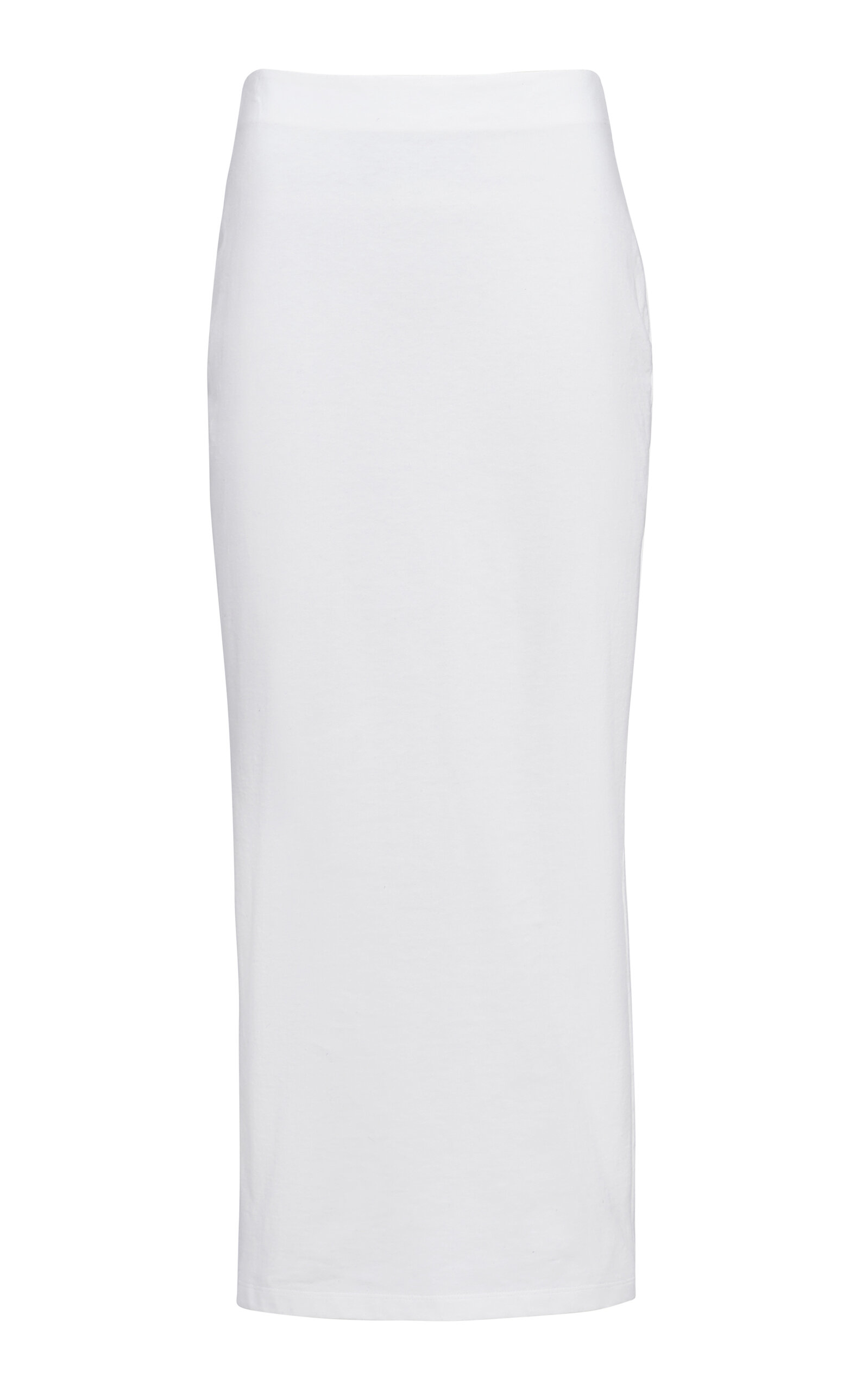 Prada Jersey Midi Skirt In White