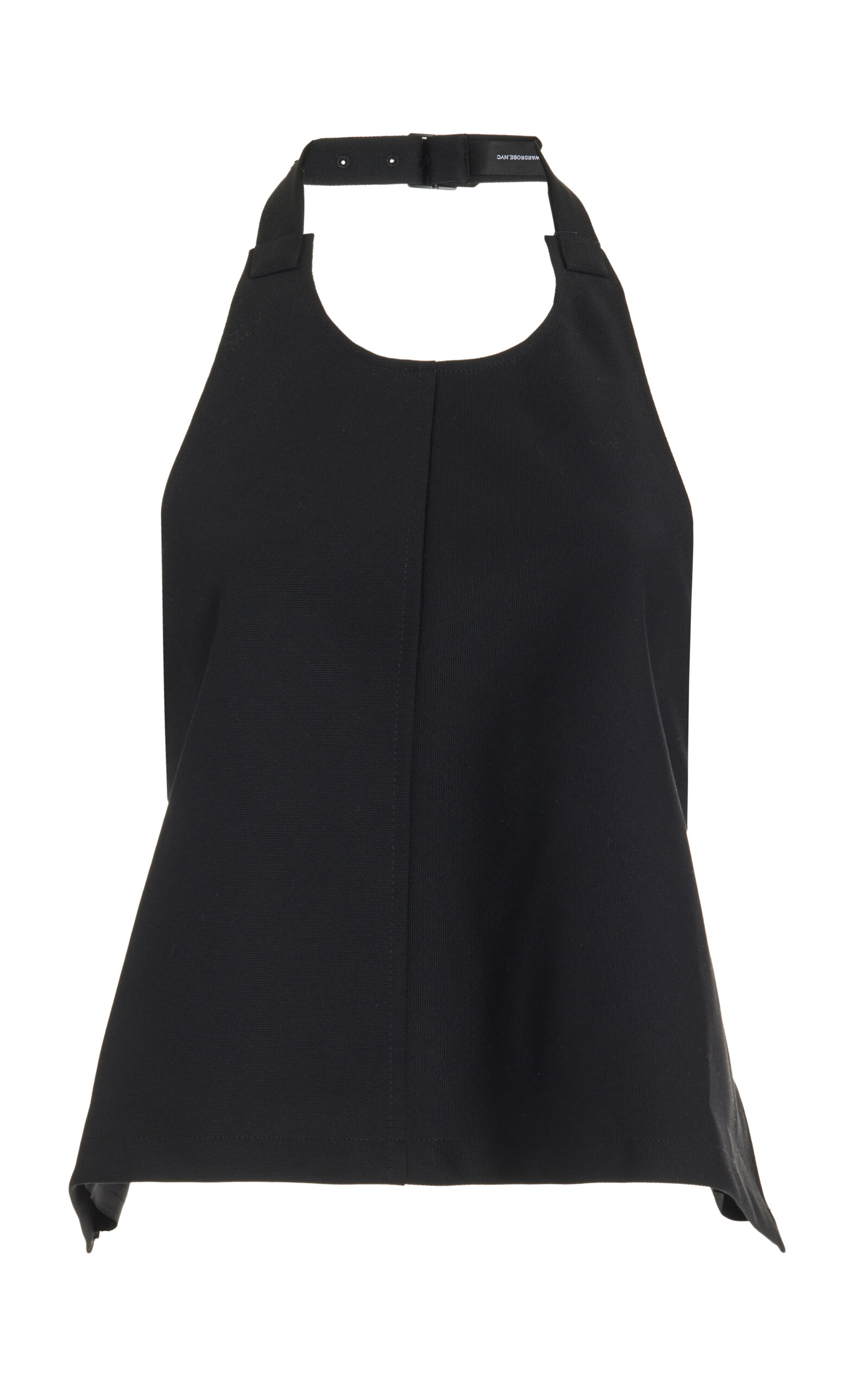 Wardrobe.nyc Backless Virgin-wool Top In Black