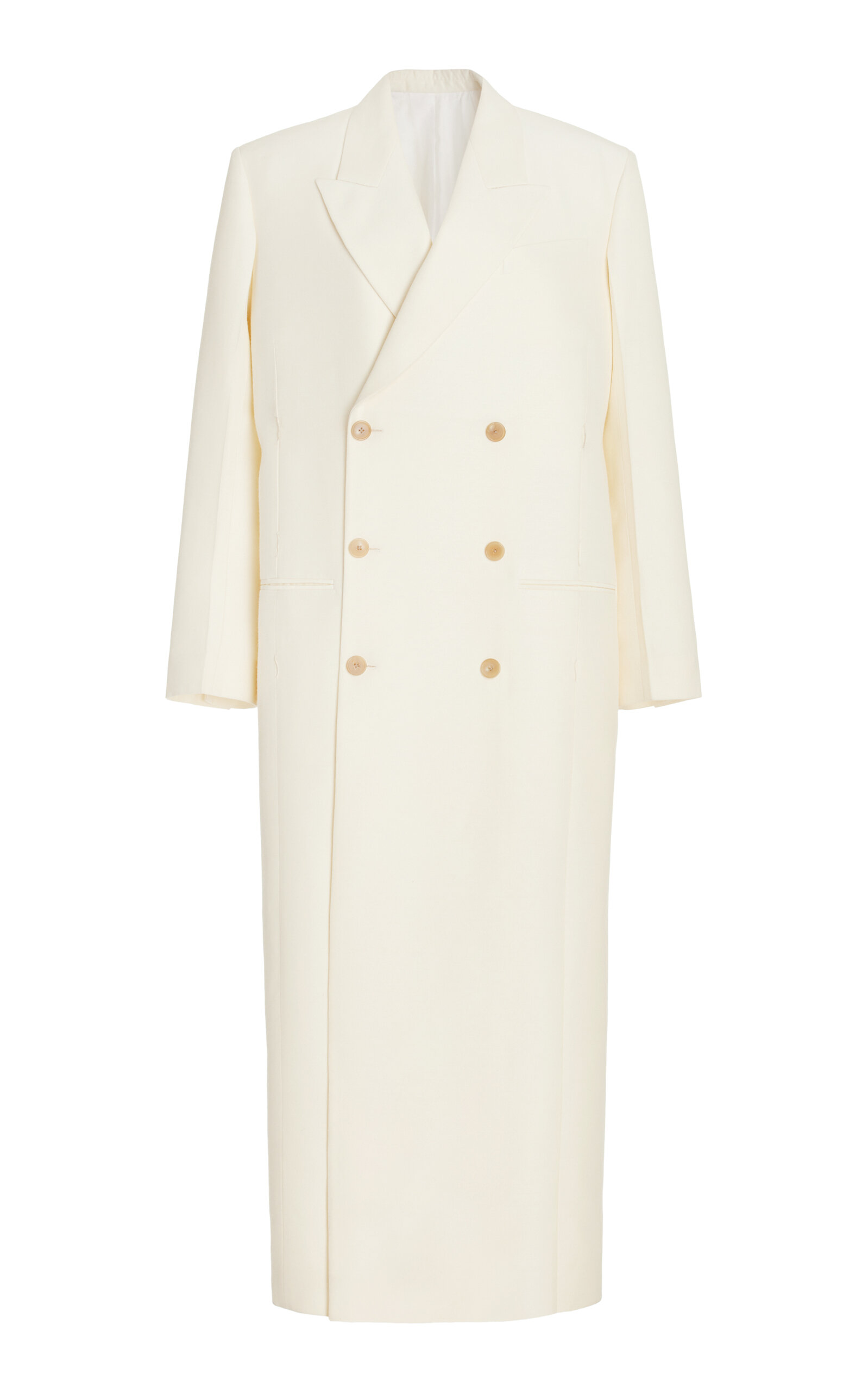 THE ROW CATENA DOUBLE-BREASTED WOOL-SILK COAT