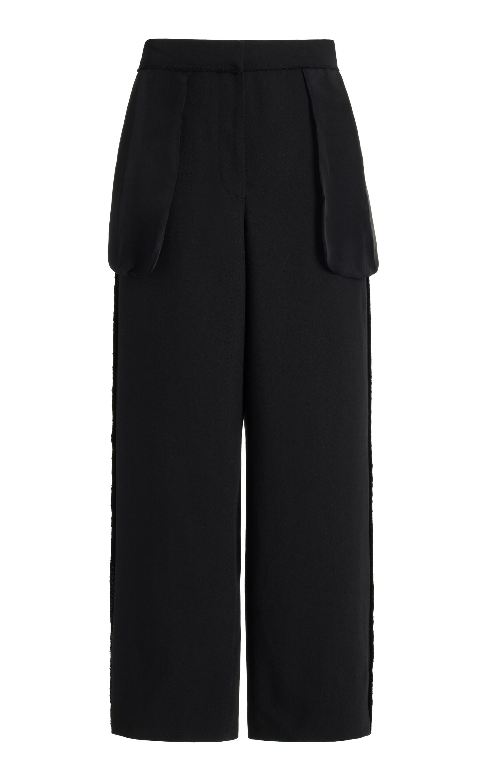 The Row - Claudiu Wool-Mohair Wide-Leg Pants - Black - US 8 - Moda Operandi