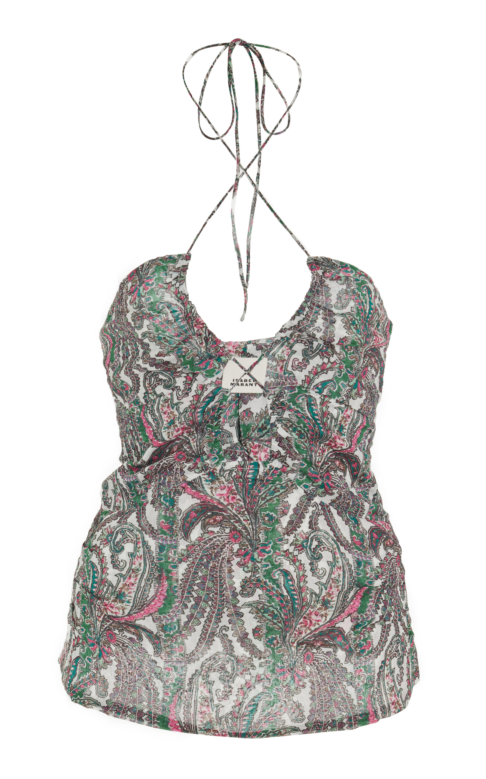 Isabel Marant Becki Printed Cotton Halter Top