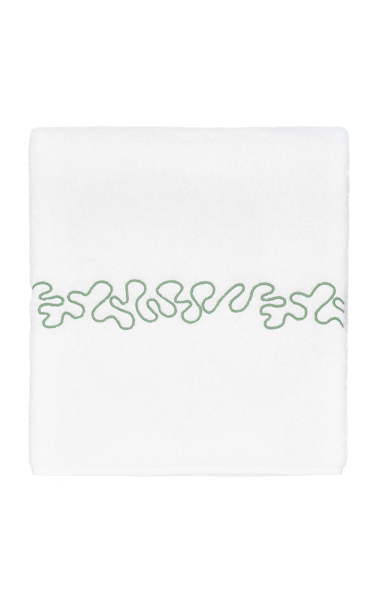 Vis-a-vis Paris Abyss Terry Bath Towel In Green