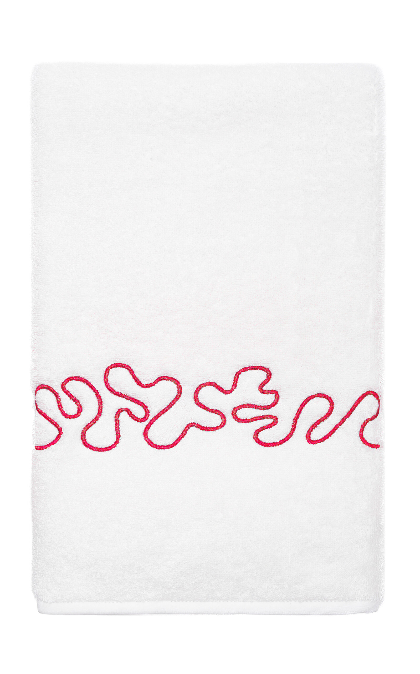 Vis-a-vis Paris Abyss Terry Hand Towel In Red
