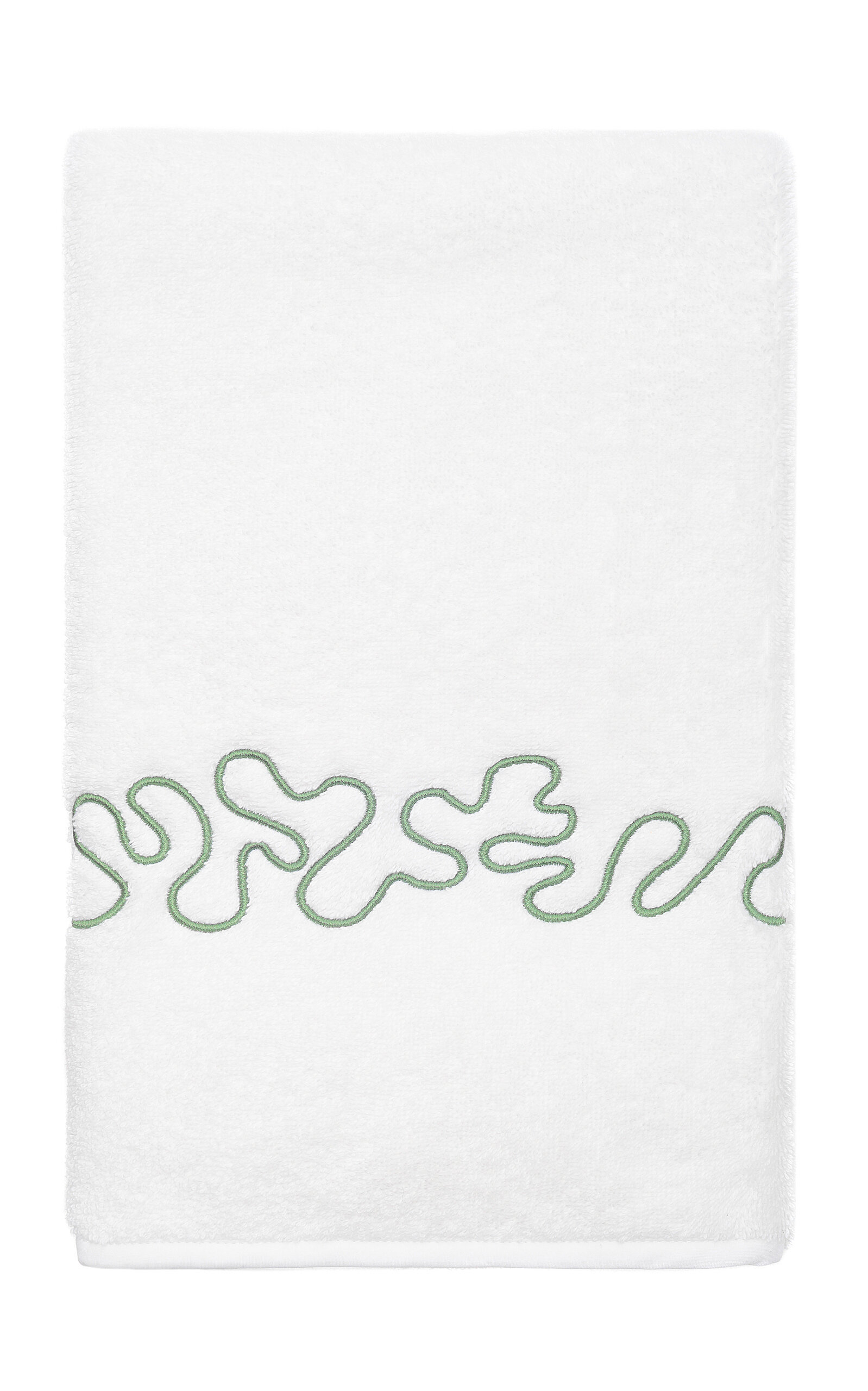 Vis-a-vis Paris Abyss Terry Hand Towel In Green
