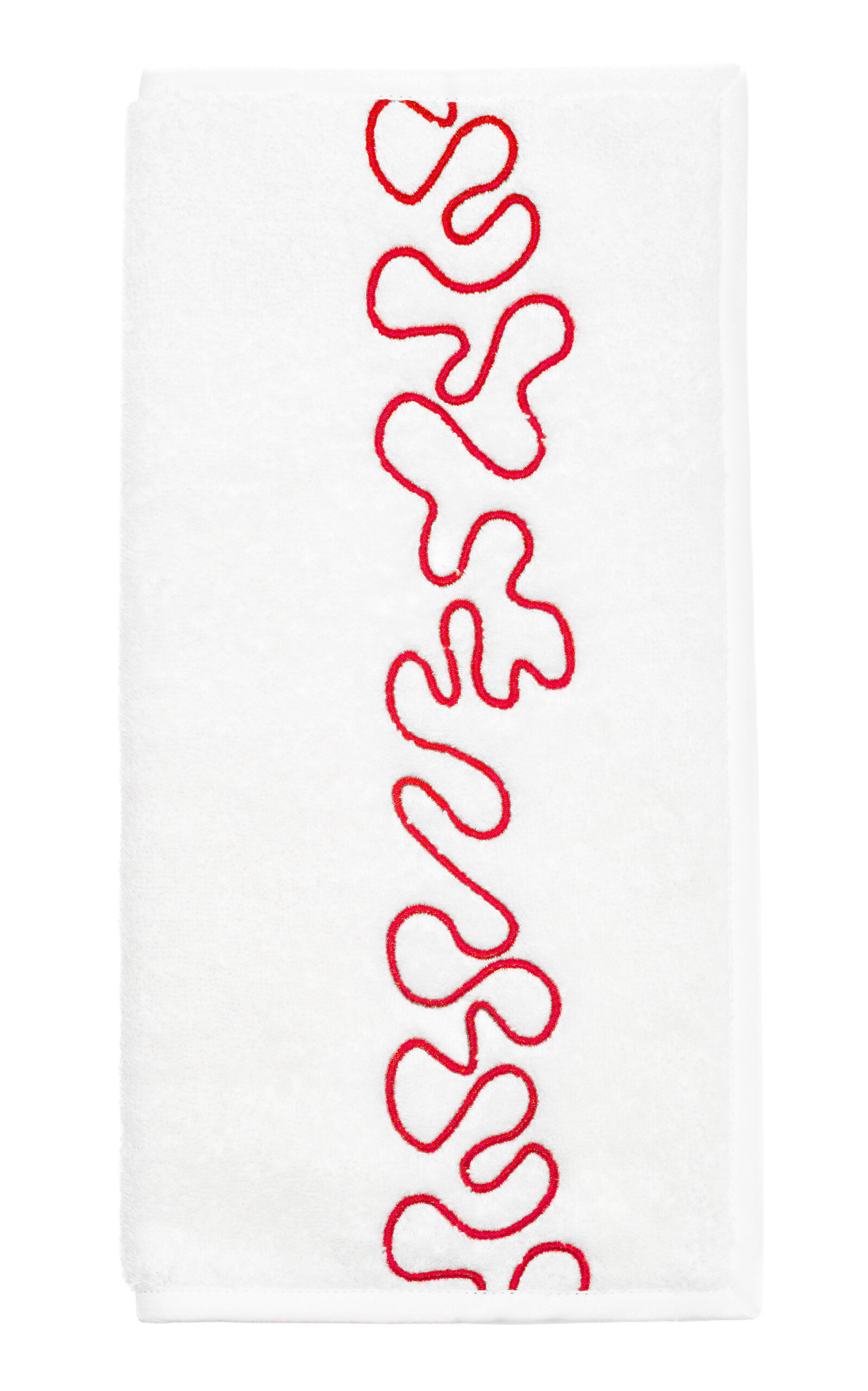 Vis-a-vis Paris Abyss Terry Face Towel In Red