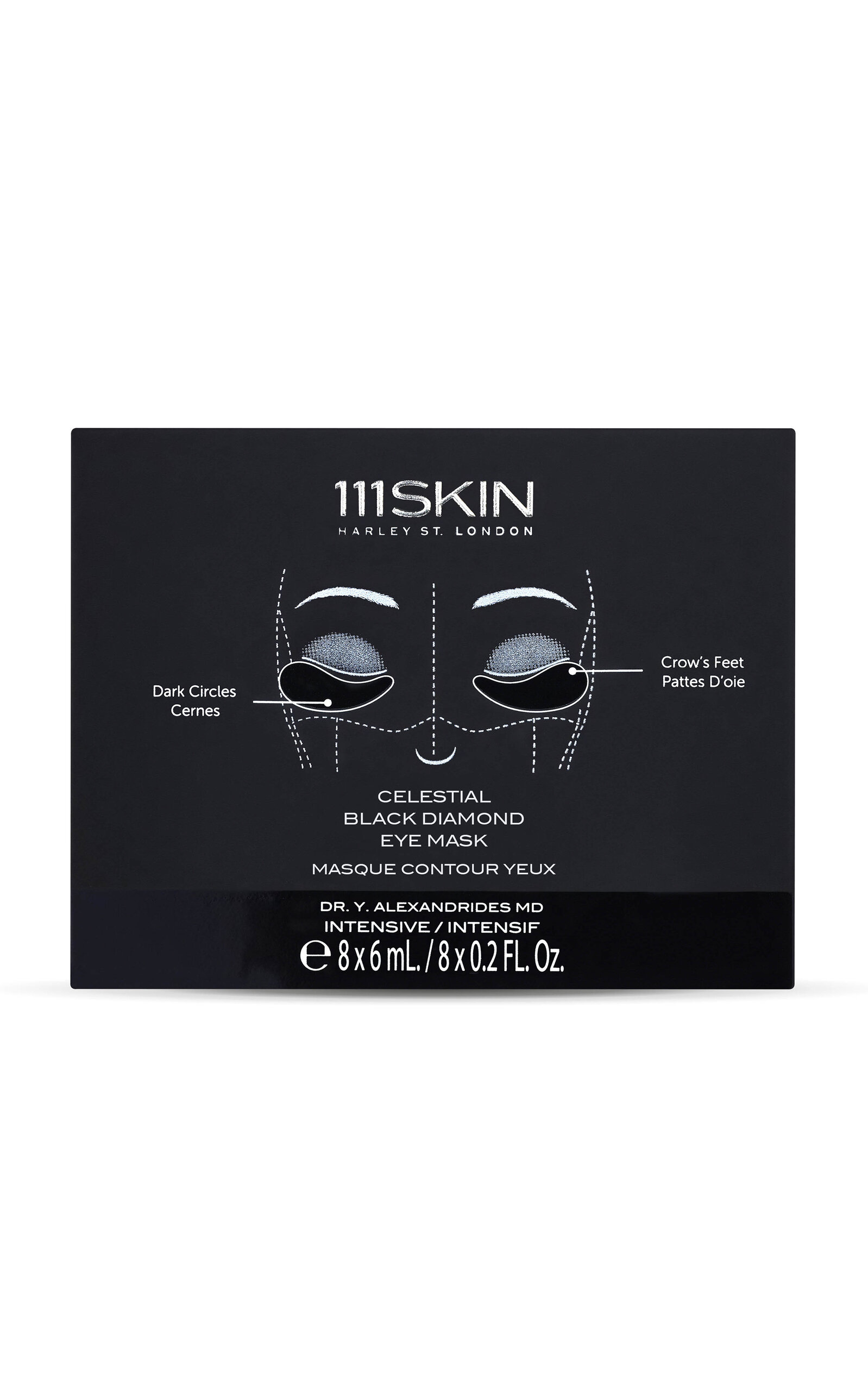 111SKIN Set-of-Eight Celestial Black Diamond Eye Masks
