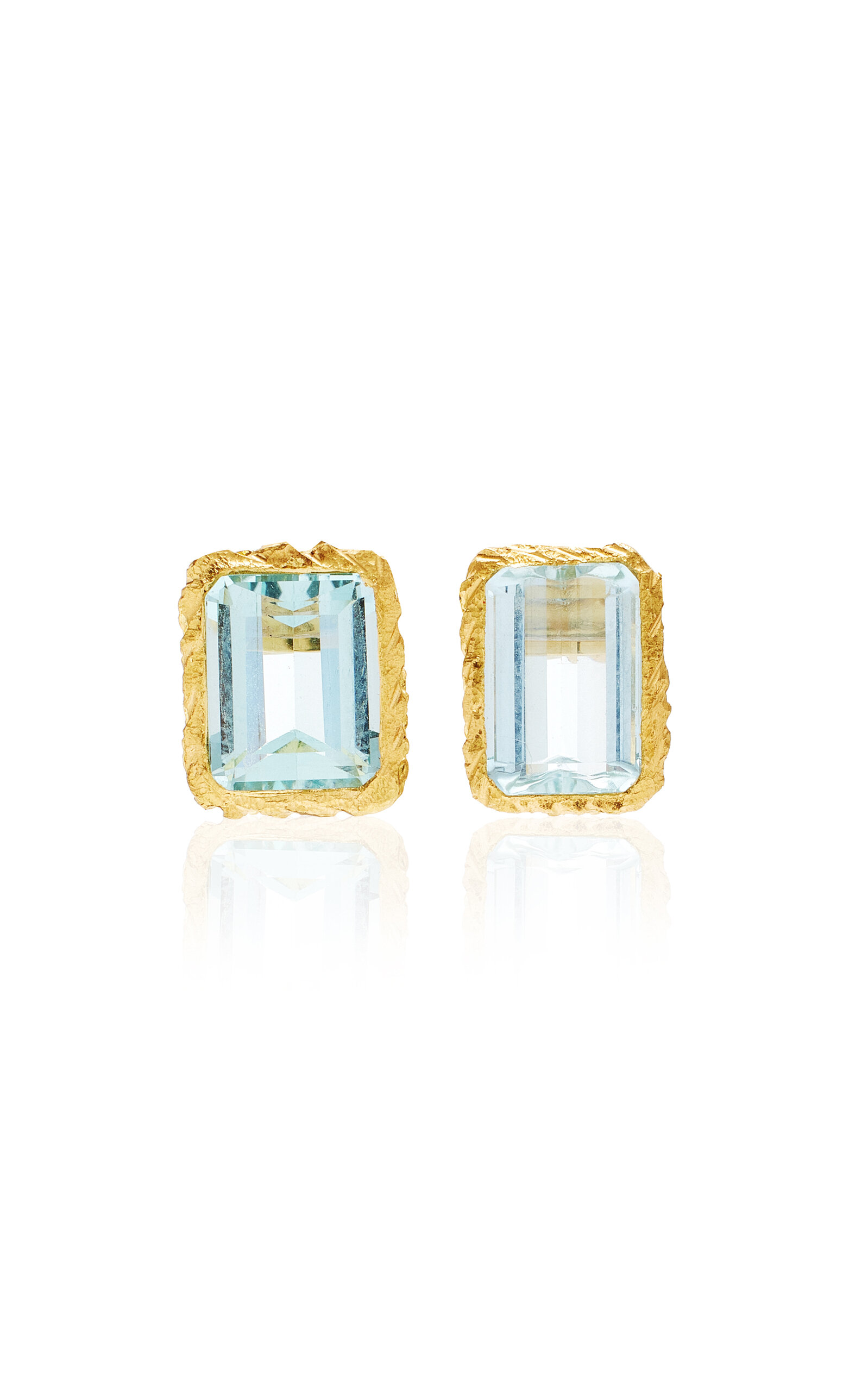 Kika Alvarenga Women's 18K Gold And Aquamarine Earrings
