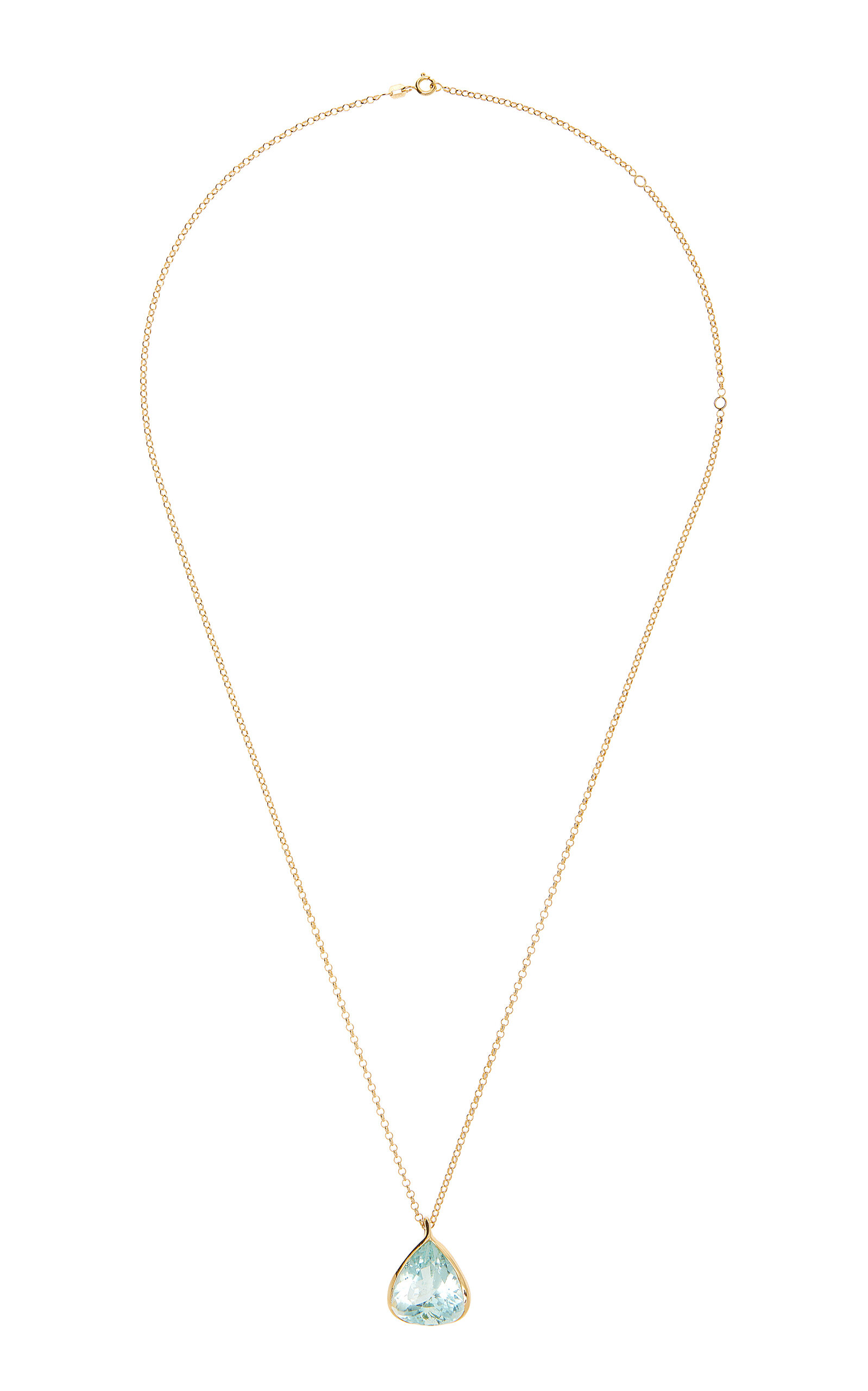 Kika Alvarenga Women's 18K Gold And Aquamarine Necklace