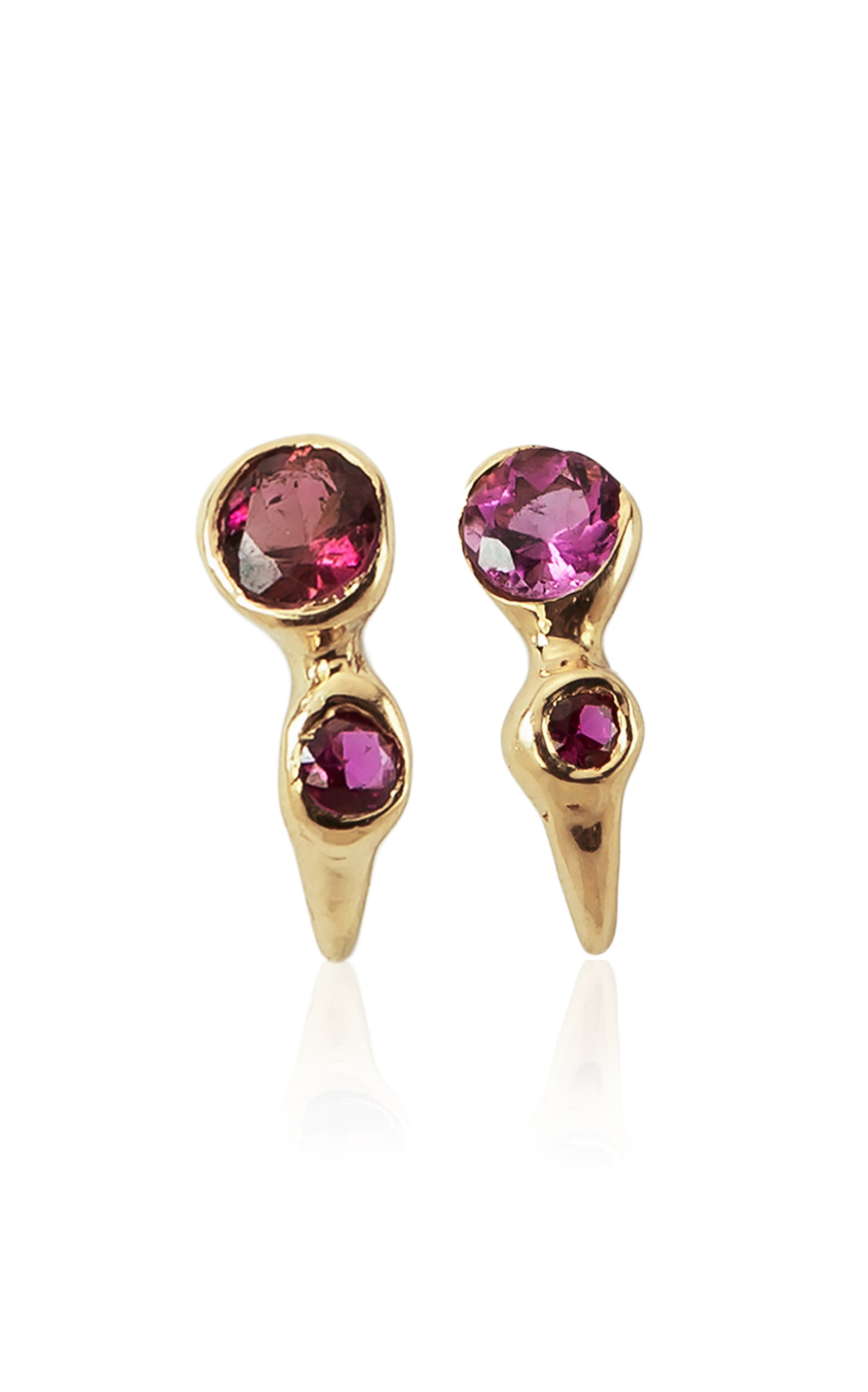 Kika Alvarenga Women's Mini Botao 18K Gold Earrings