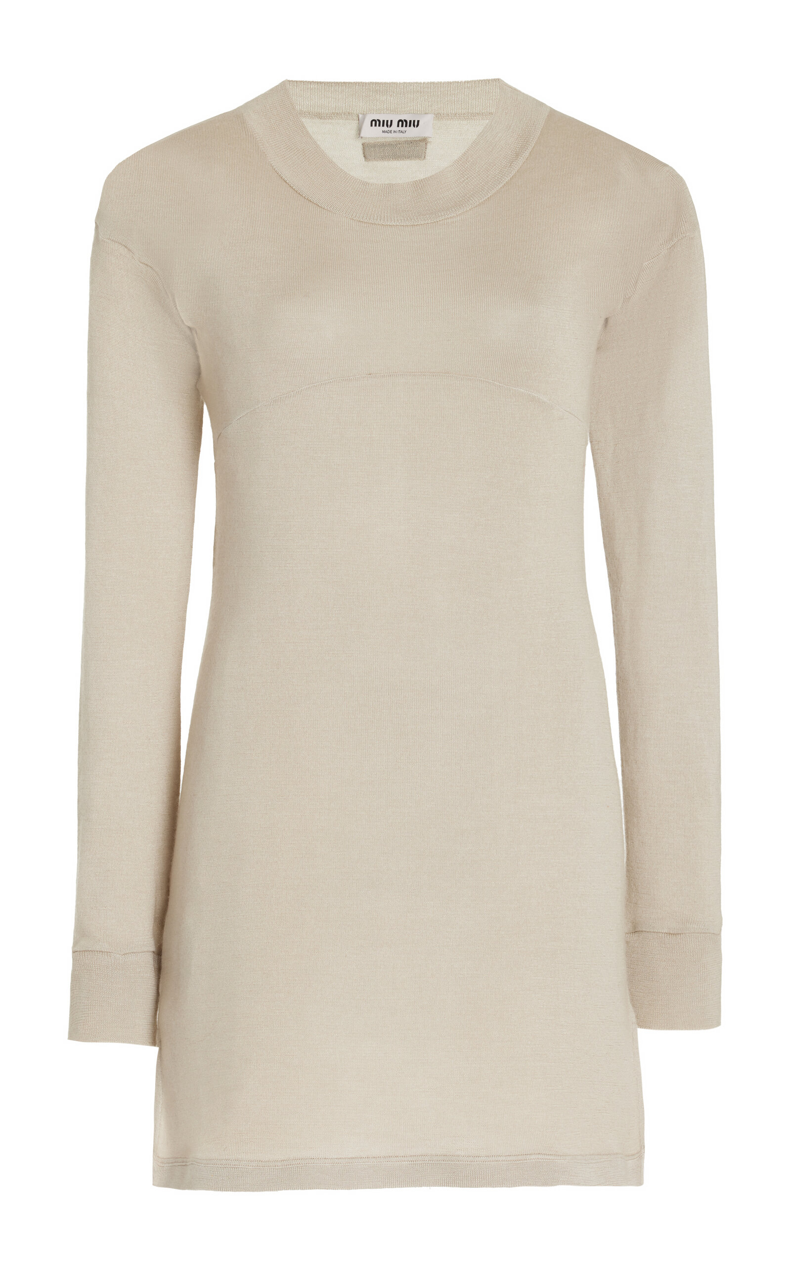 Miu Miu Maglieria Cashmere-Silk Mini Dress