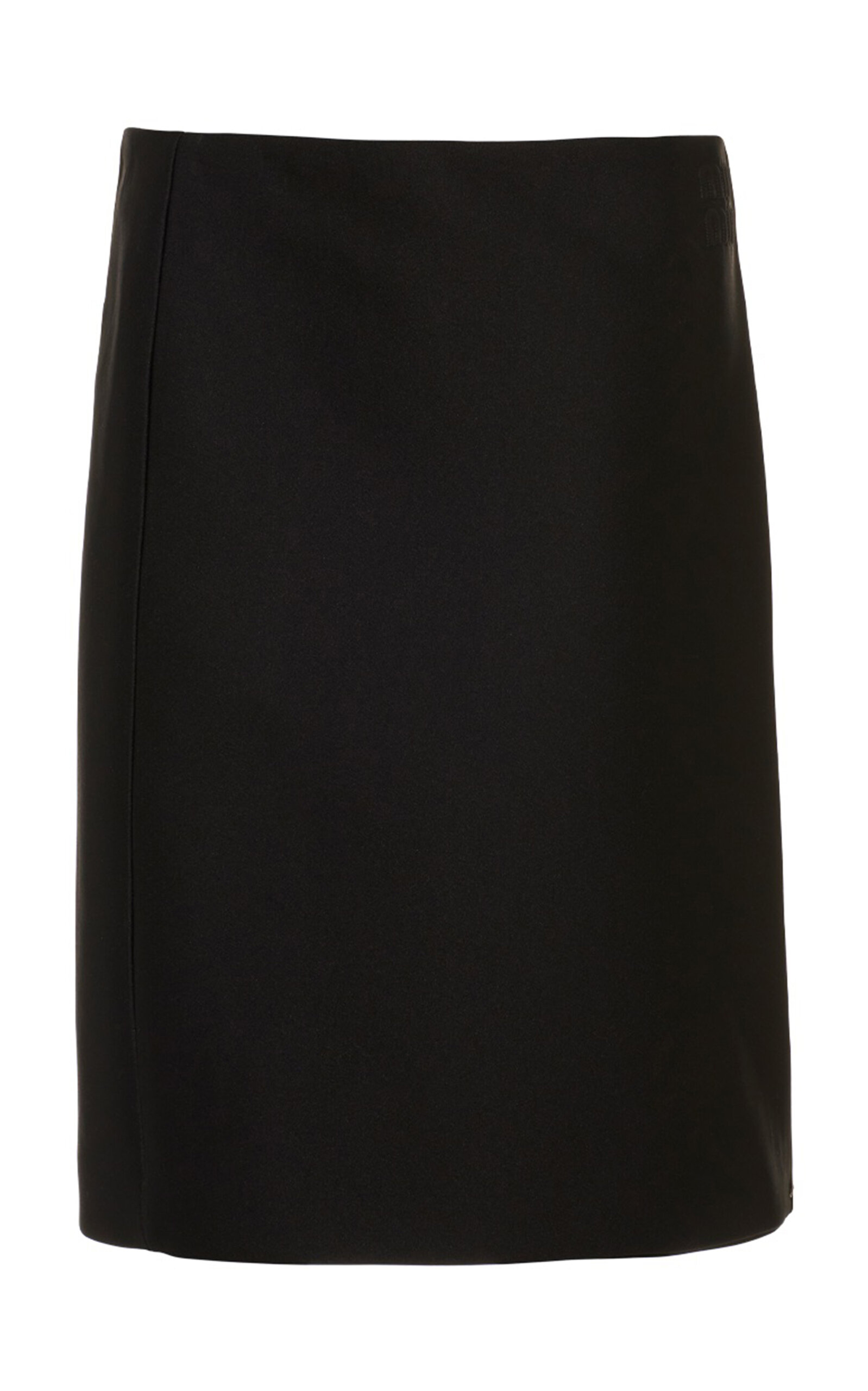 Shop Miu Miu Radzimir Midi Wrap Skirt In Black