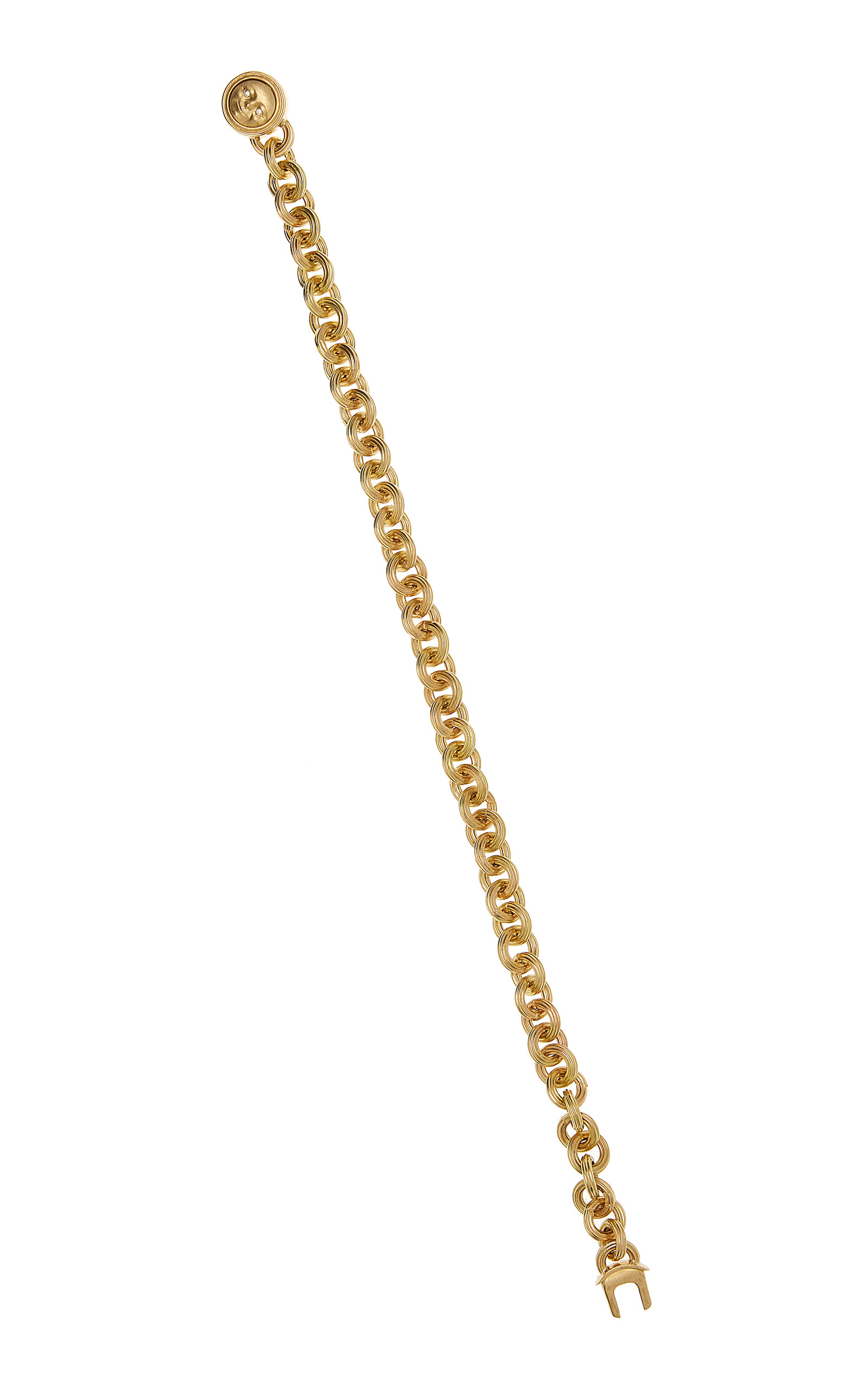 Anthony Lent Women's 18k Gold Diamond Moon Bracelet