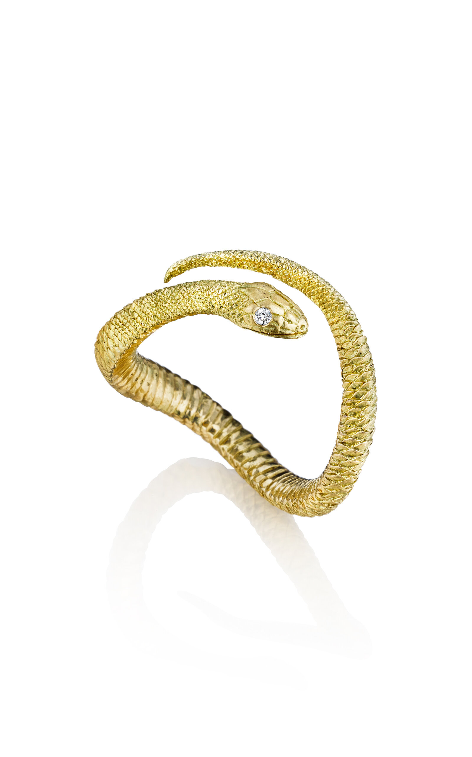 Anthony Lent Women's 18k Gold Diamond Serpent Ring