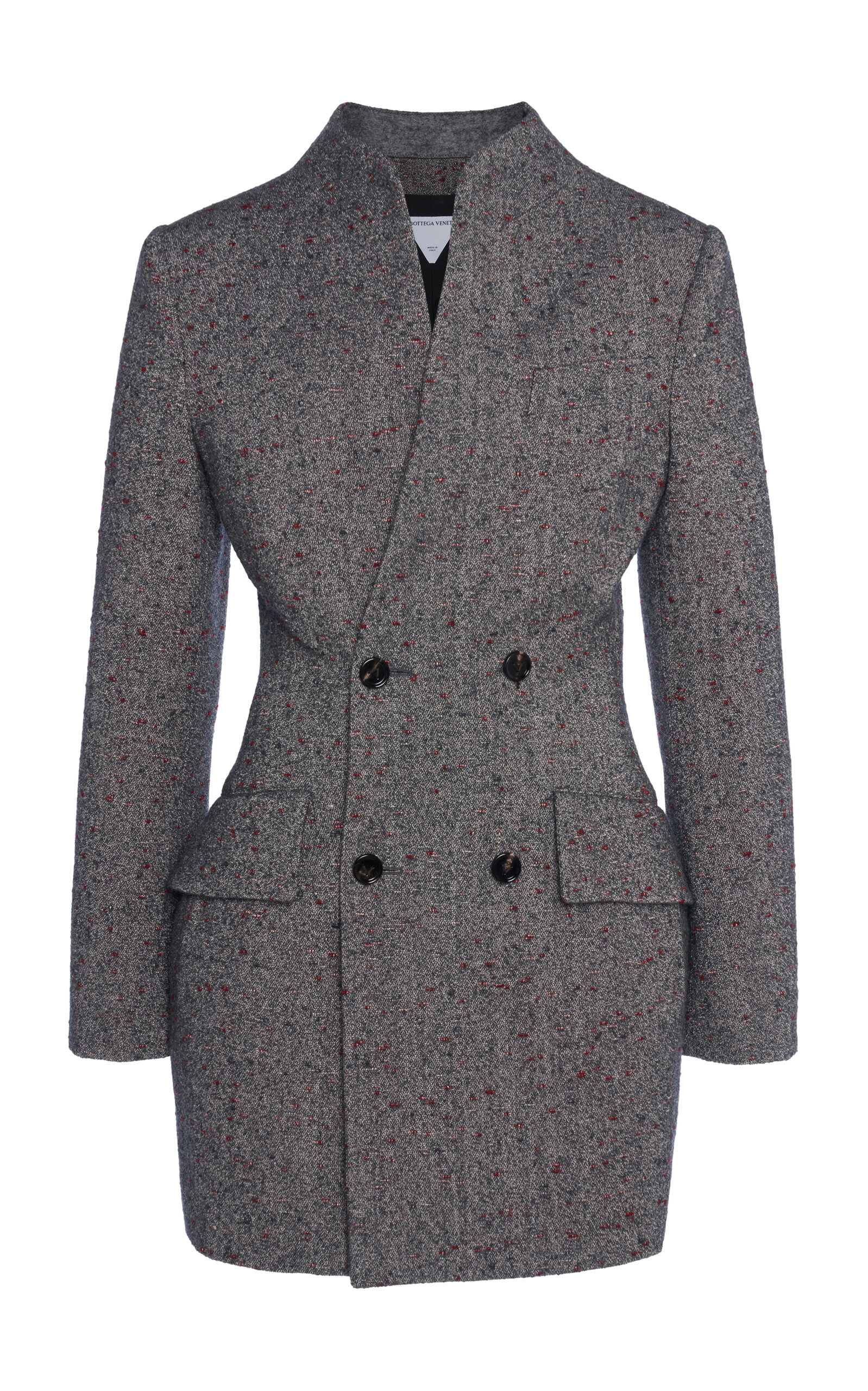 Bottega Veneta Knotted 3D-Knit Funnel-Neck Jacket - Women's Clothing