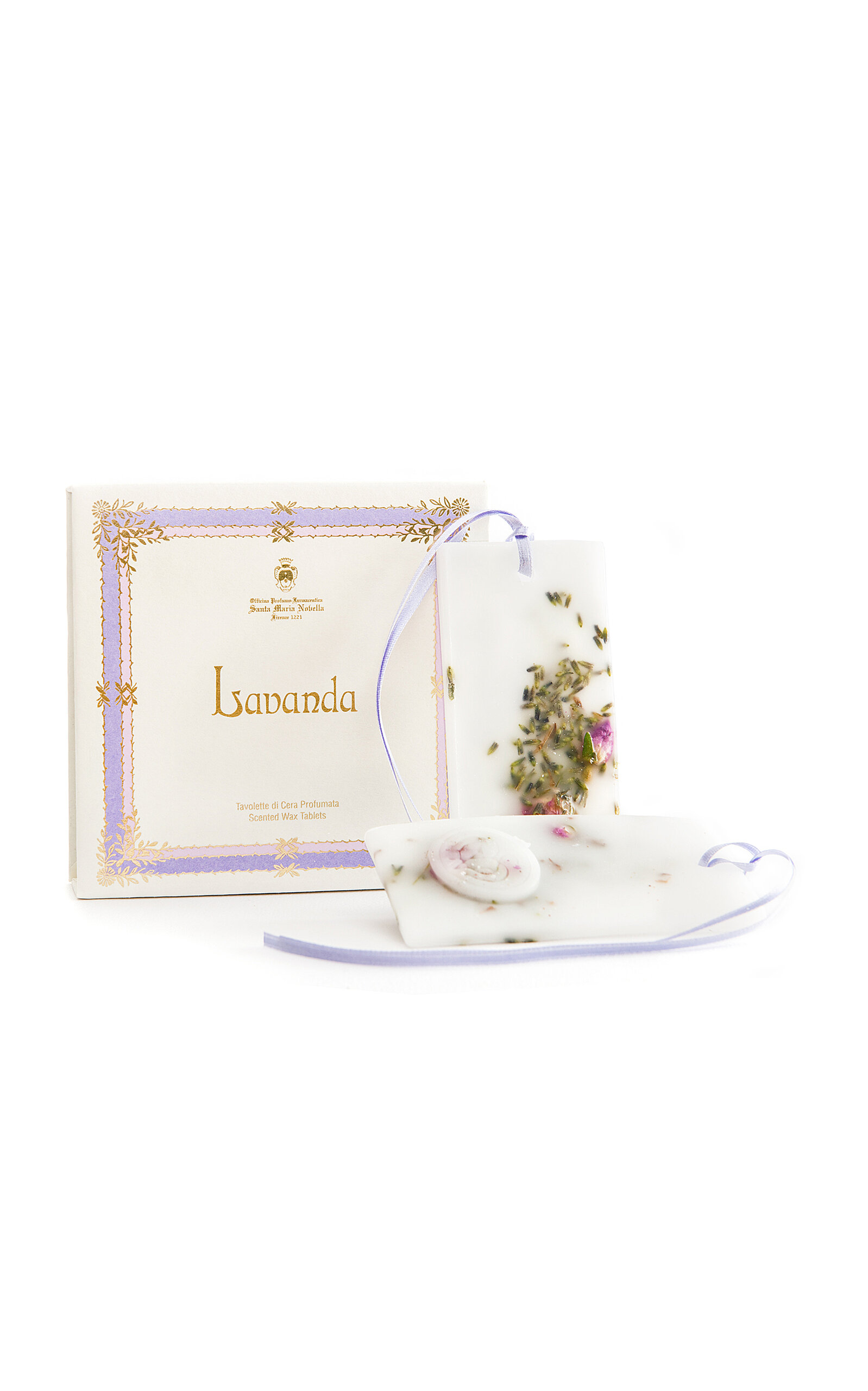 Shop Santa Maria Novella Set-of-two Lavender Scented Wax Tablets In Neutral