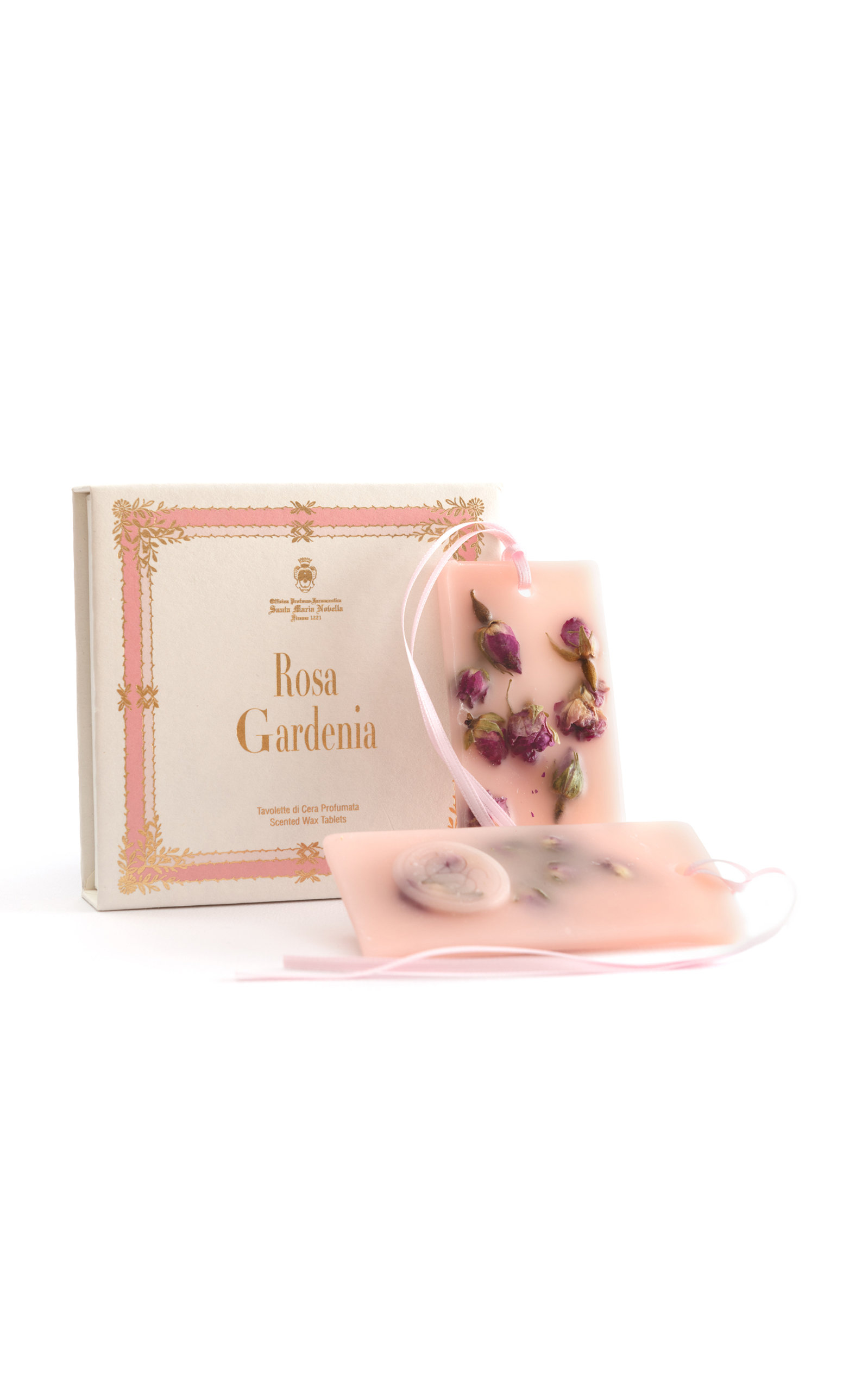 Santa Maria Novella Set-of-two Rosa Gardenia Wax Tablets In Neutral