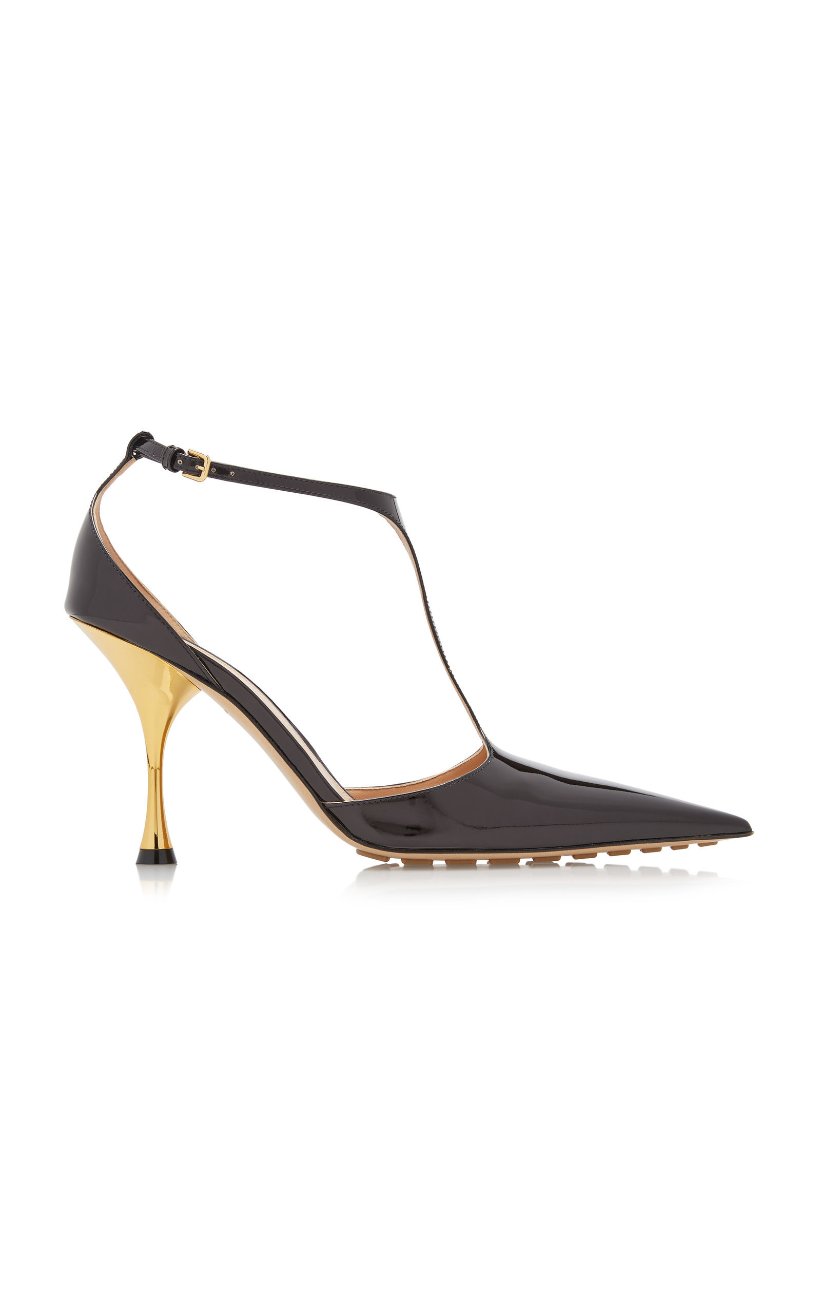 Bottega Veneta Patent Leather Pumps In Black