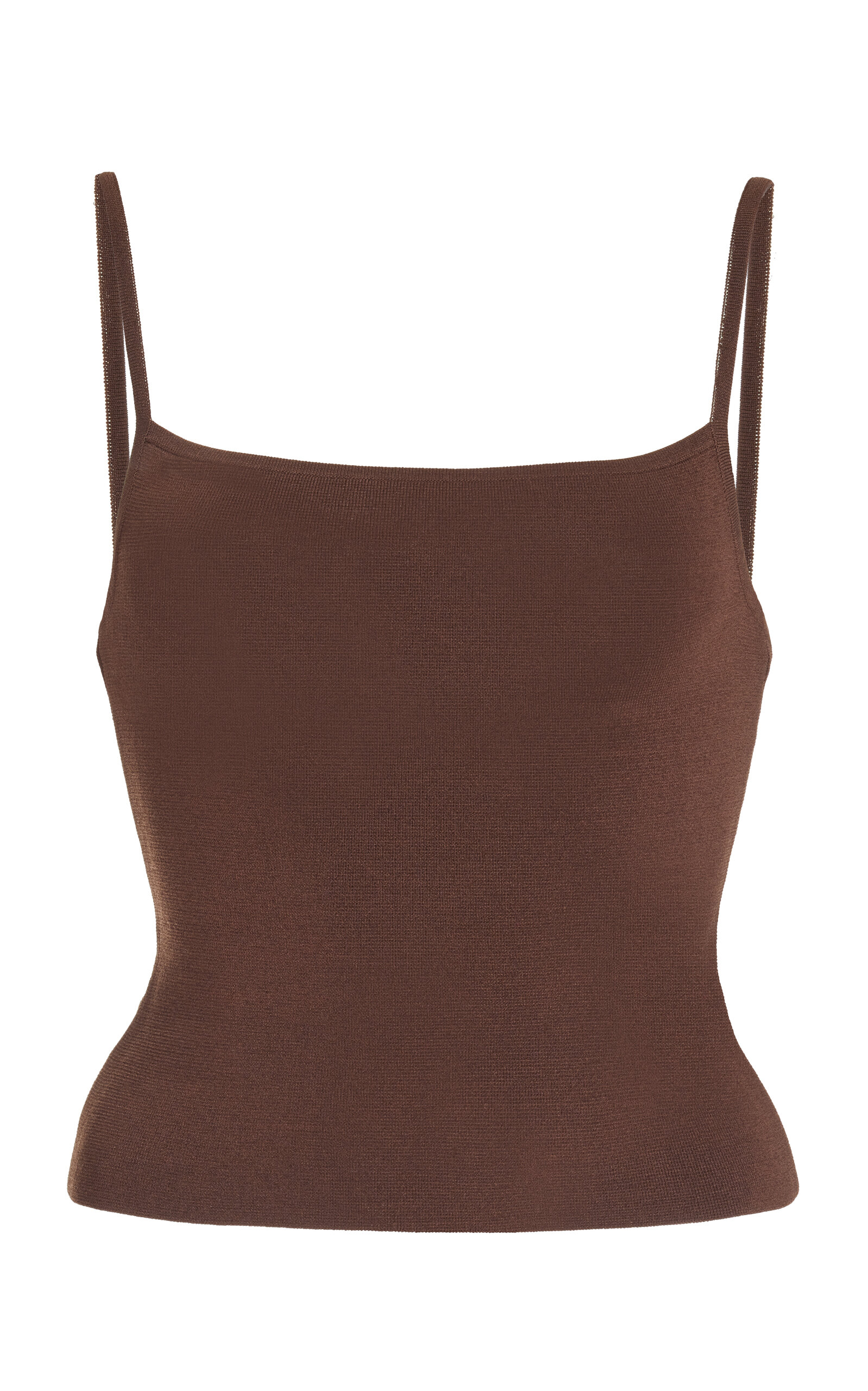Matteau Square Tank Top In Brown