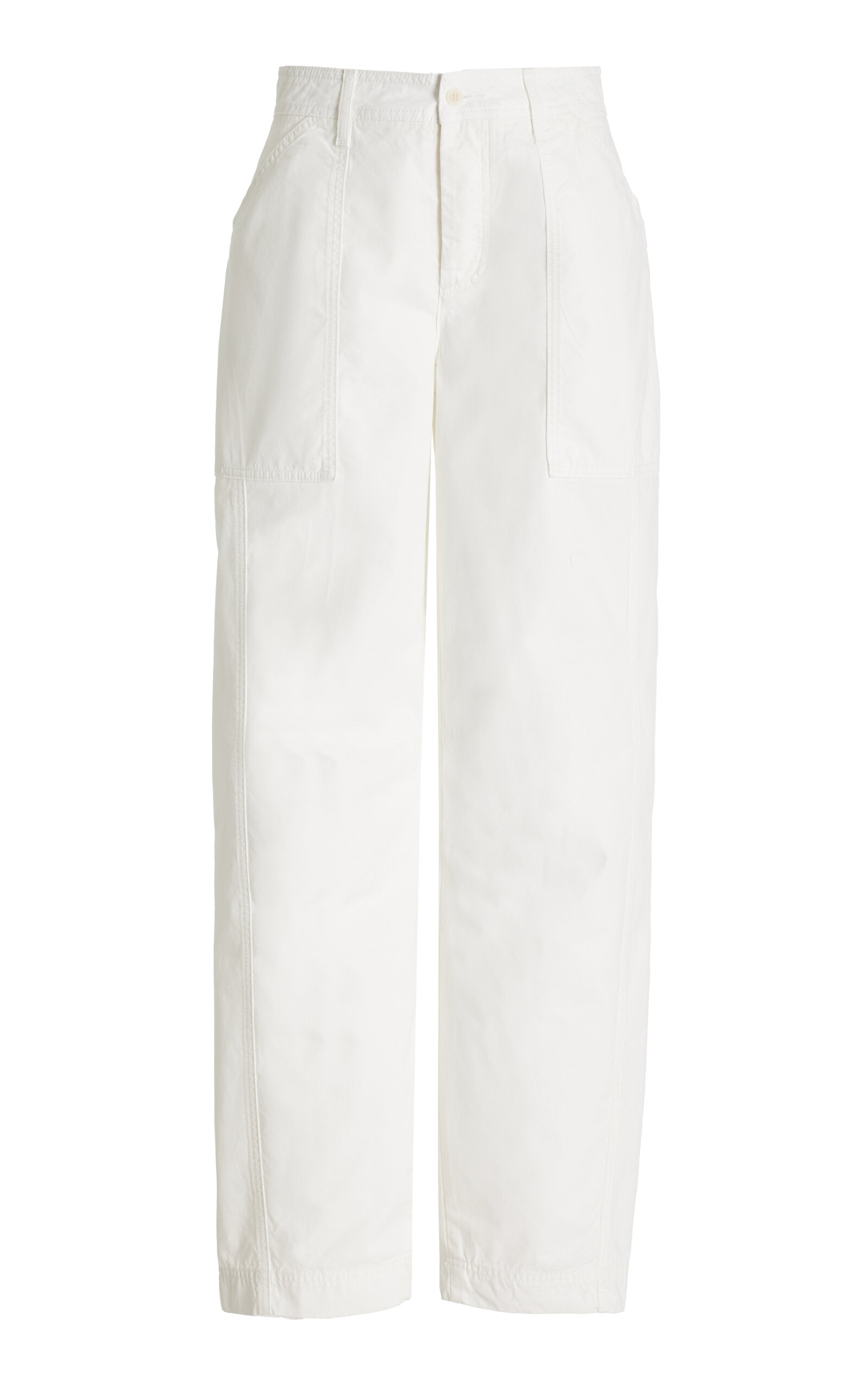 Matteau Relaxed Cotton Cargo Pants In White