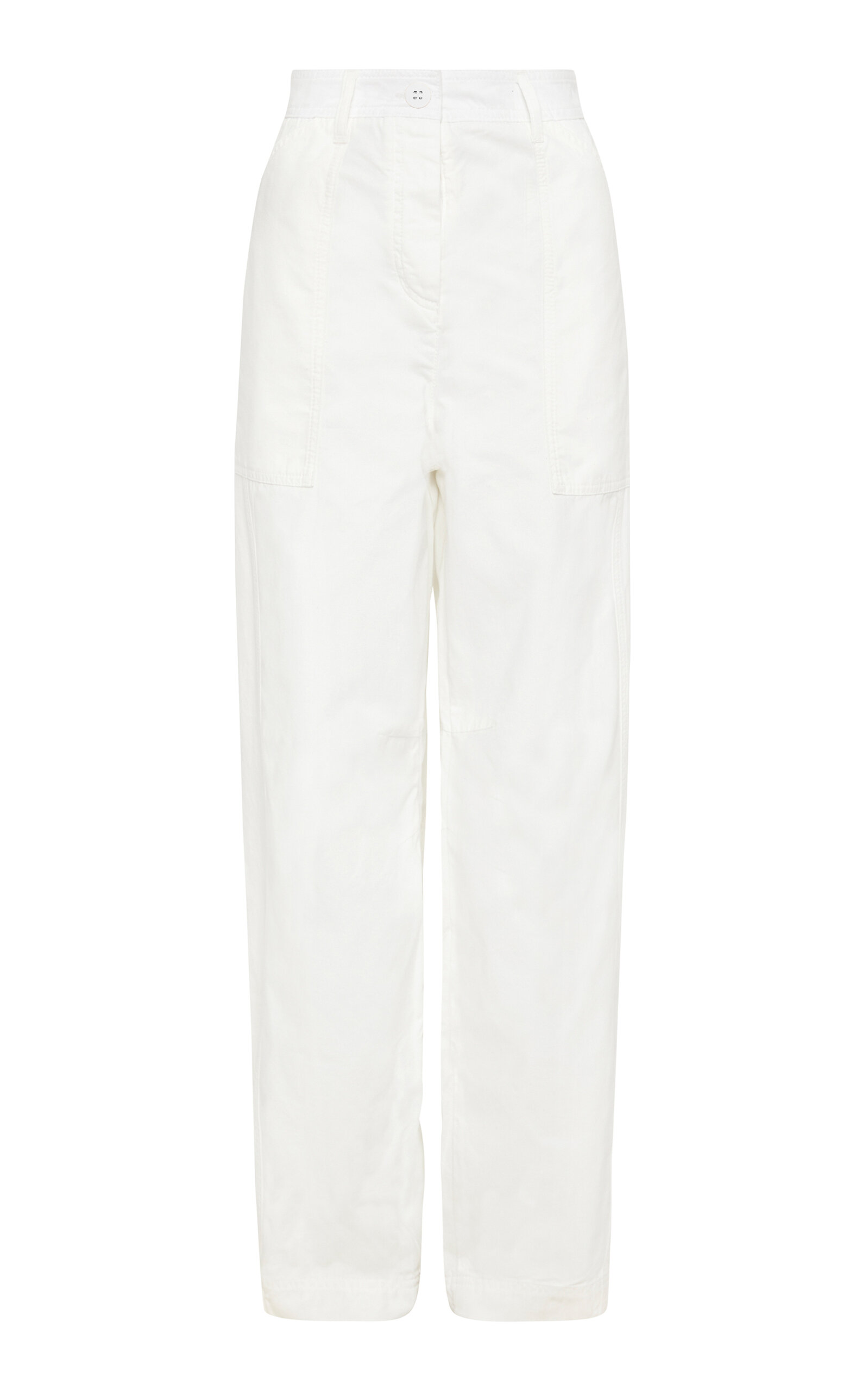 Matteau Relaxed Cotton Cargo Pants In White
