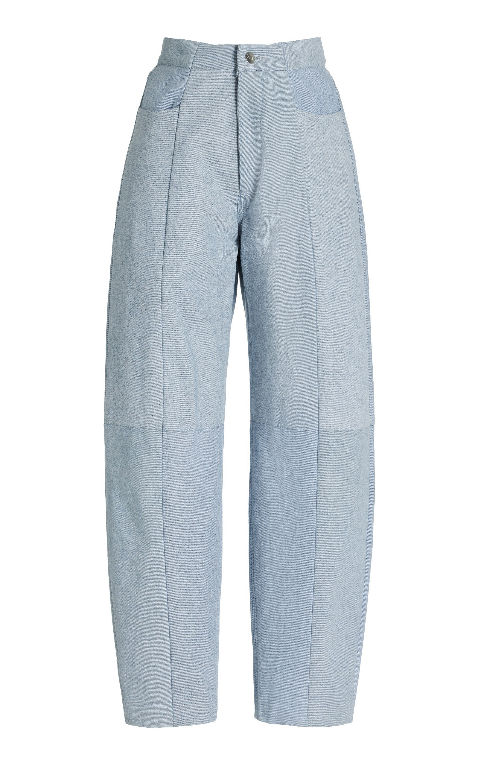 E.l.v Denim The Charlie Trousers In Light Wash