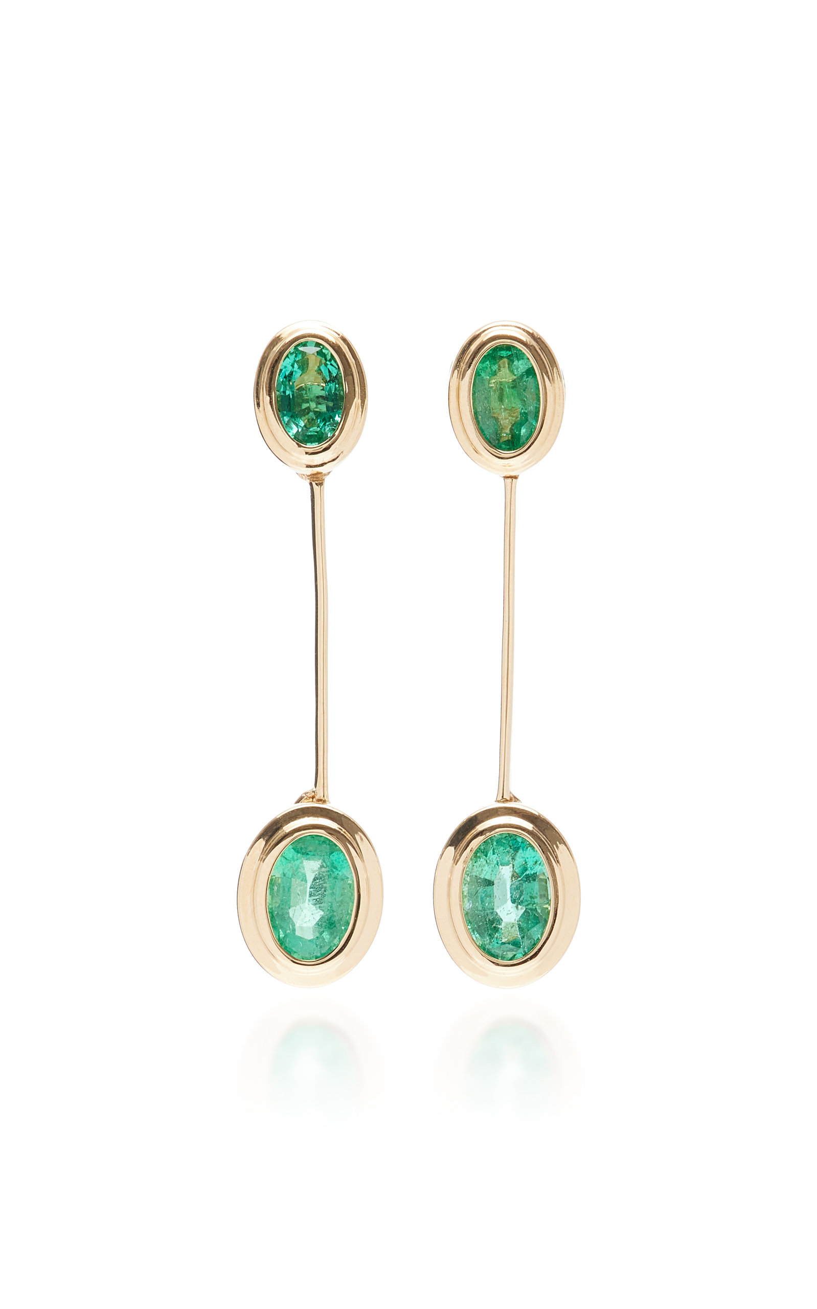 Goshwara Women's 18K Gold Emerald Earrings