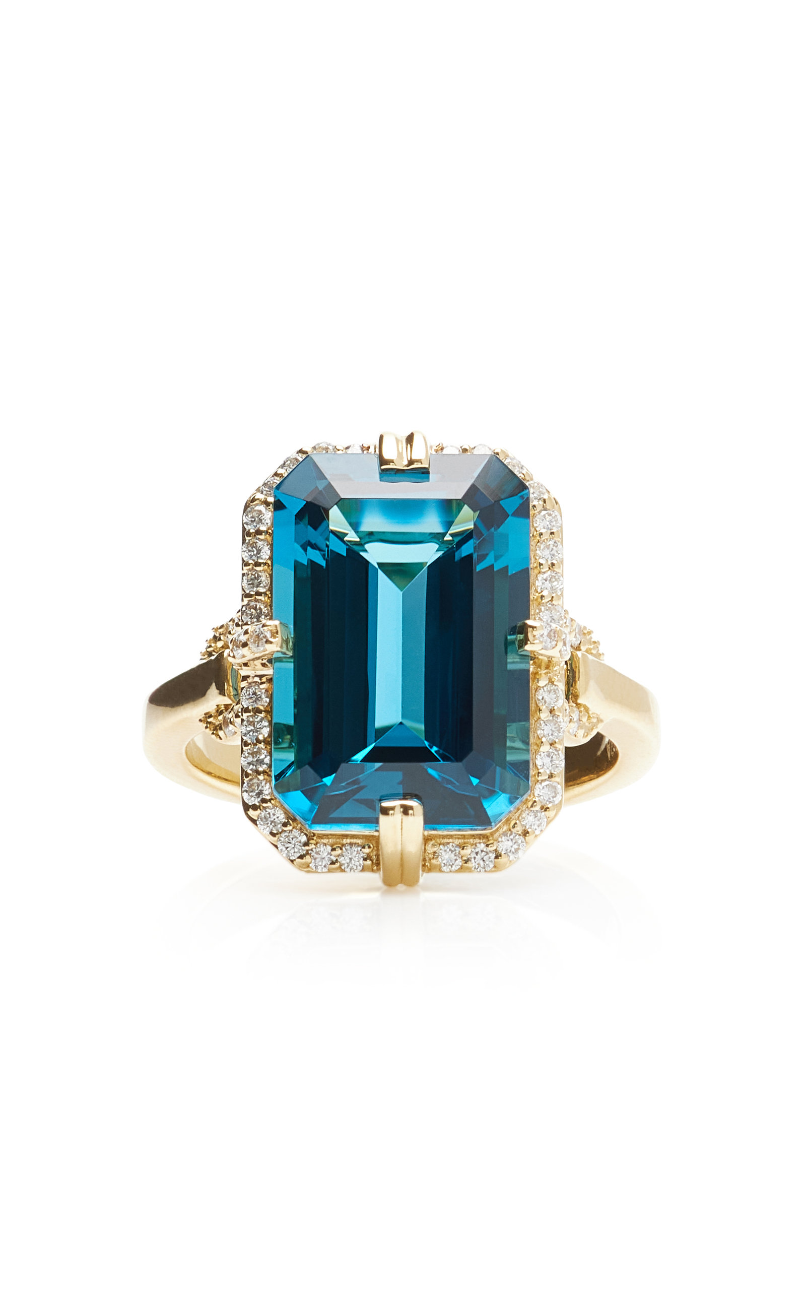 Goshwara Women's 18K Gold; Topaz; And Diamond Ring