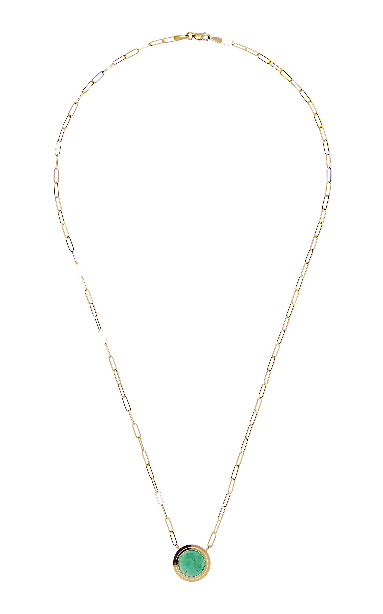 Goshwara Women's G-One 18K Yellow Gold Emerald Necklace