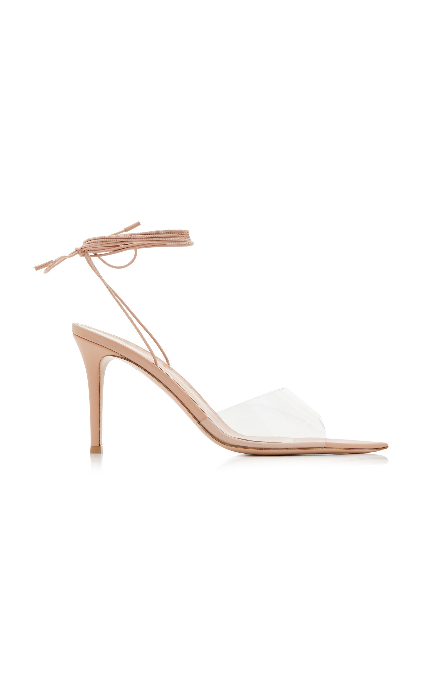 GIANVITO ROSSI SKYE LEATHER LACE-UP SANDALS